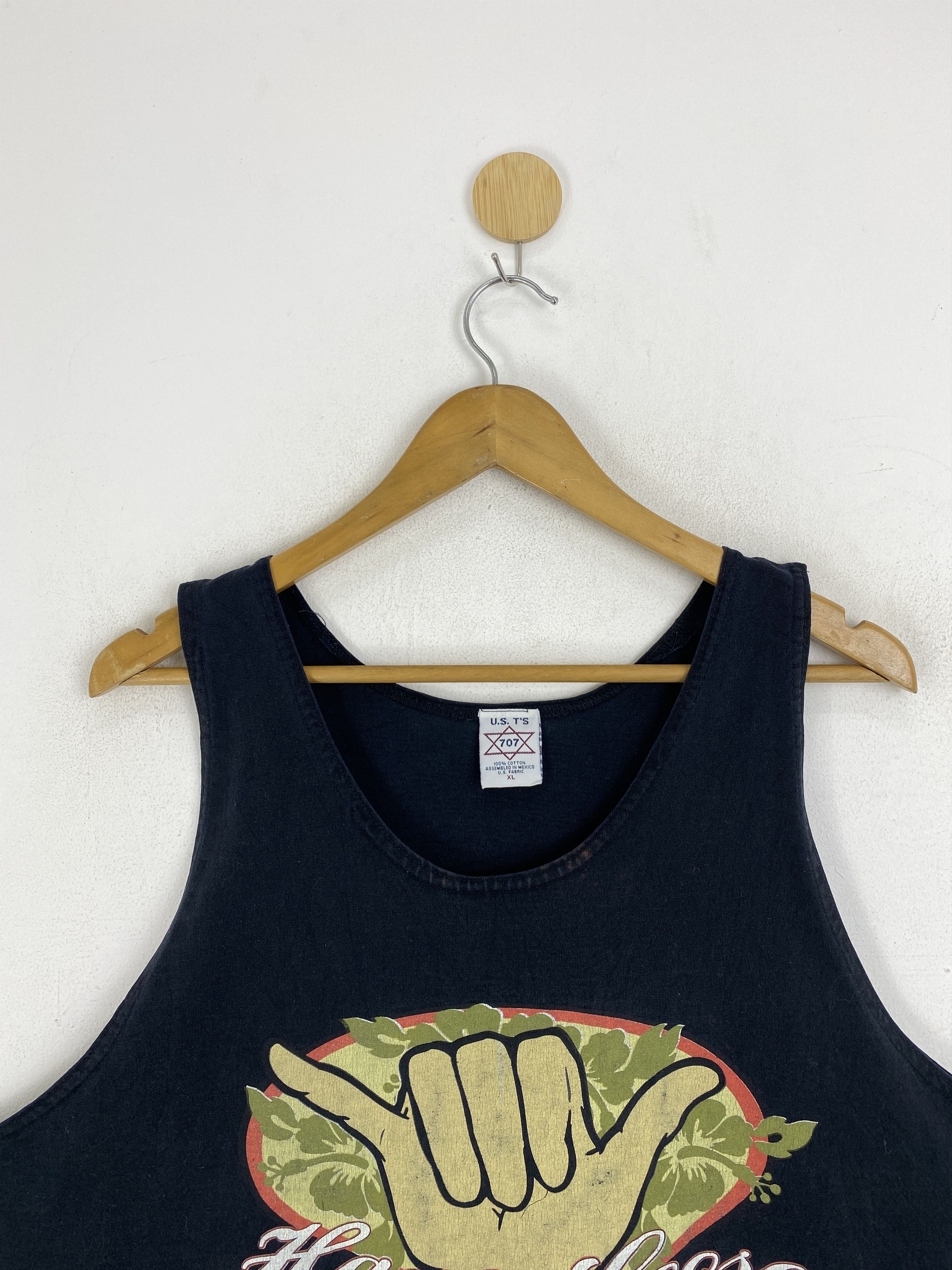 Vintage Vintage Hang Loose Hawaii Big Logo Sleeveless Tee TA0706 Size US XL / EU 56 / 4 - 2 Thumbnail