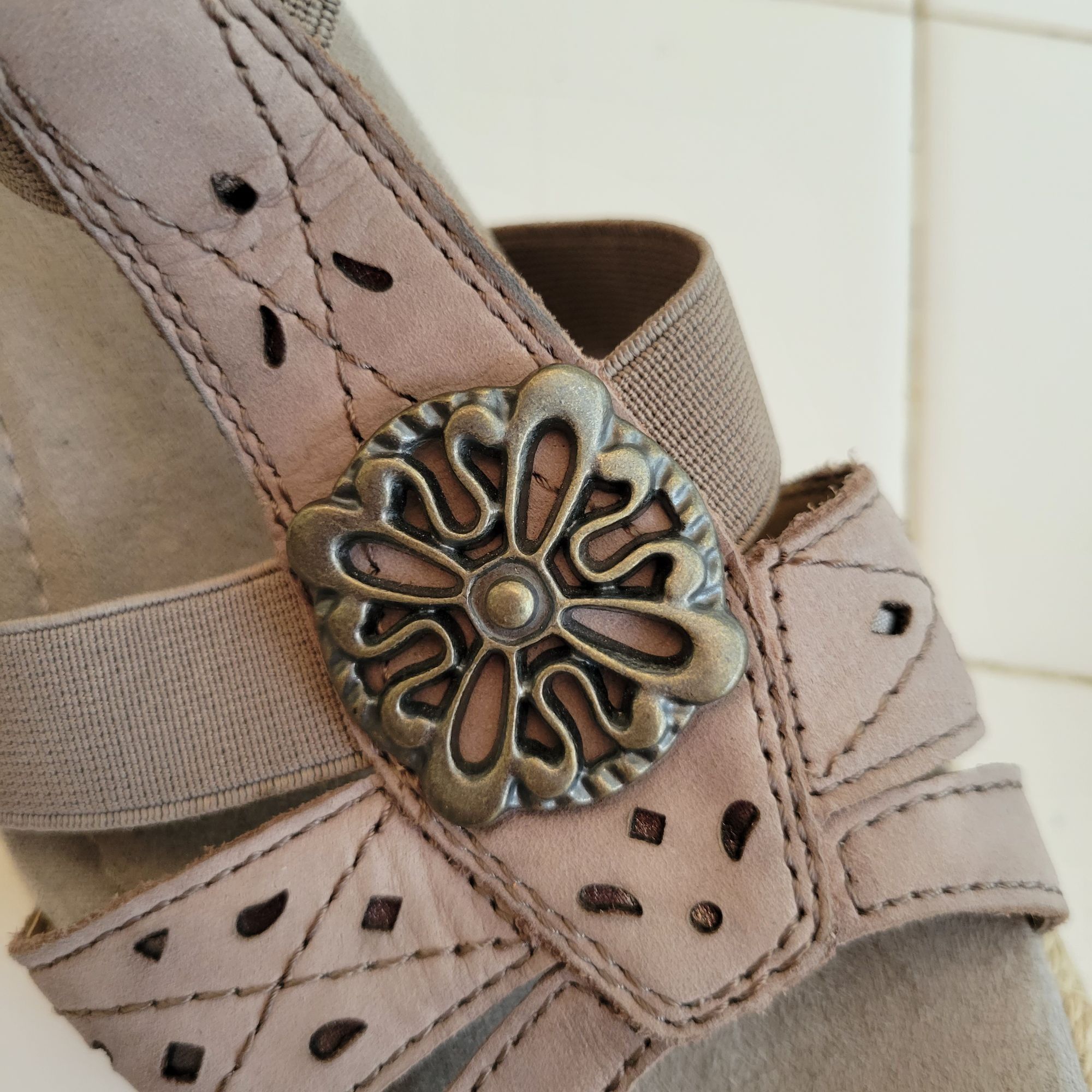 Other Earth Origins 6.5M NAPLES NANCI Leather Sandals Espadrille W Size US 6.5 / IT 36.5 - 6 Thumbnail