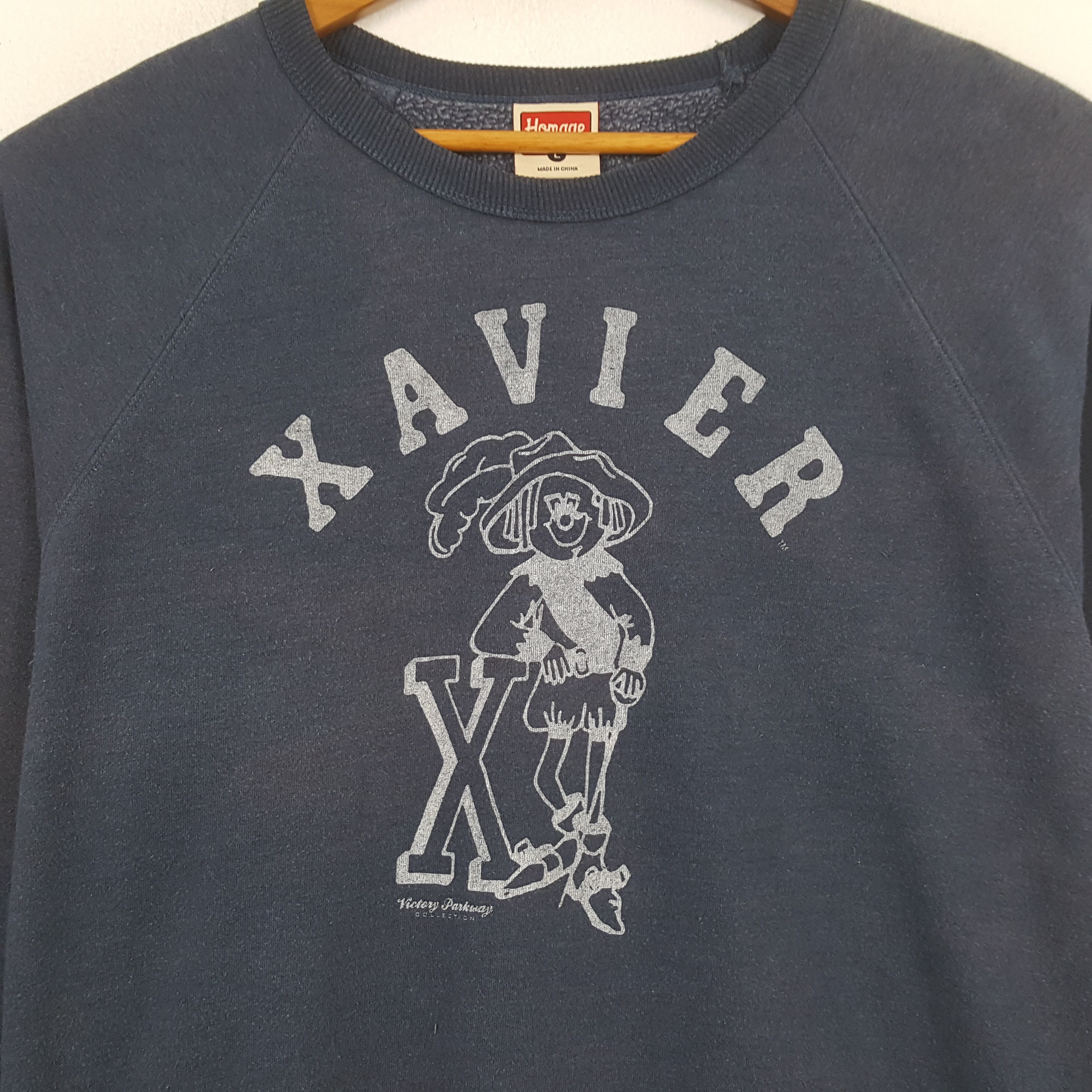 Homage × Vintage Vintage XAVIER HOMAGE Japan Streetwear Sweatshirt C290N5 Size US L / EU 52-54 / 3 - 2 Thumbnail