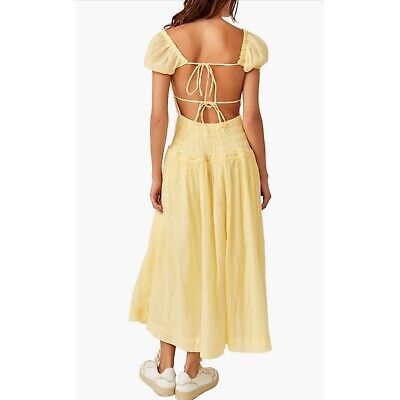 Free People Free People Feeling Bonita Shirred Maxi Dress size S Size S / US 4 / IT 40 - 4 Thumbnail