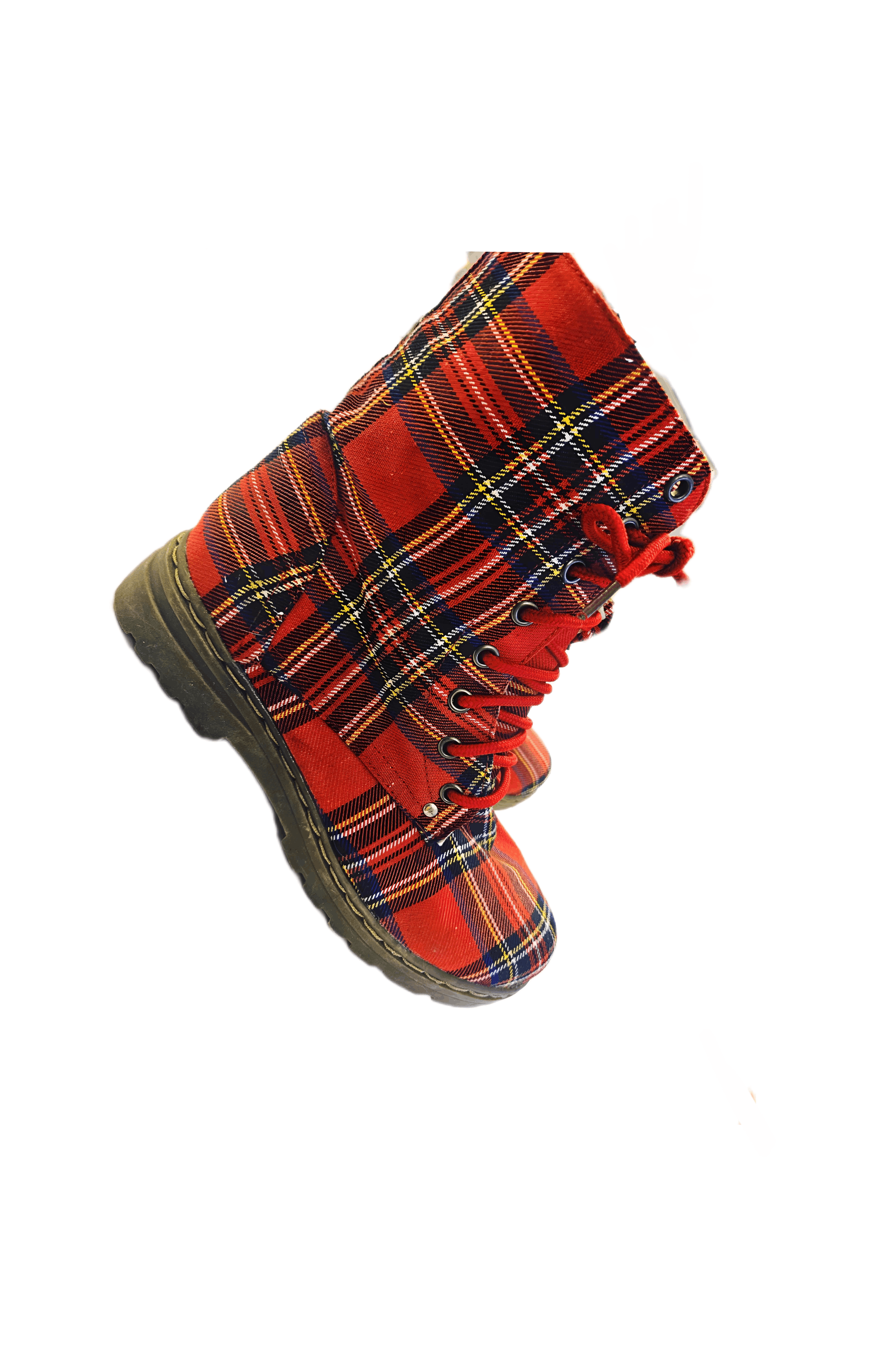 Other Carini Tartan Plaid Punk Boots Women’s US 8 New with Tags Size US 8 / IT 38 - 6 Thumbnail
