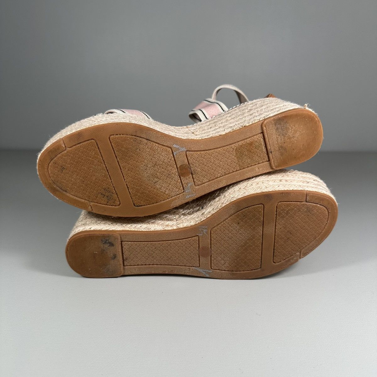 Tory Burch Tory Burch Frieda Cross Strap Blush Pink Espadrille Sandals Size US 7.5 / IT 37.5 - 9 Thumbnail