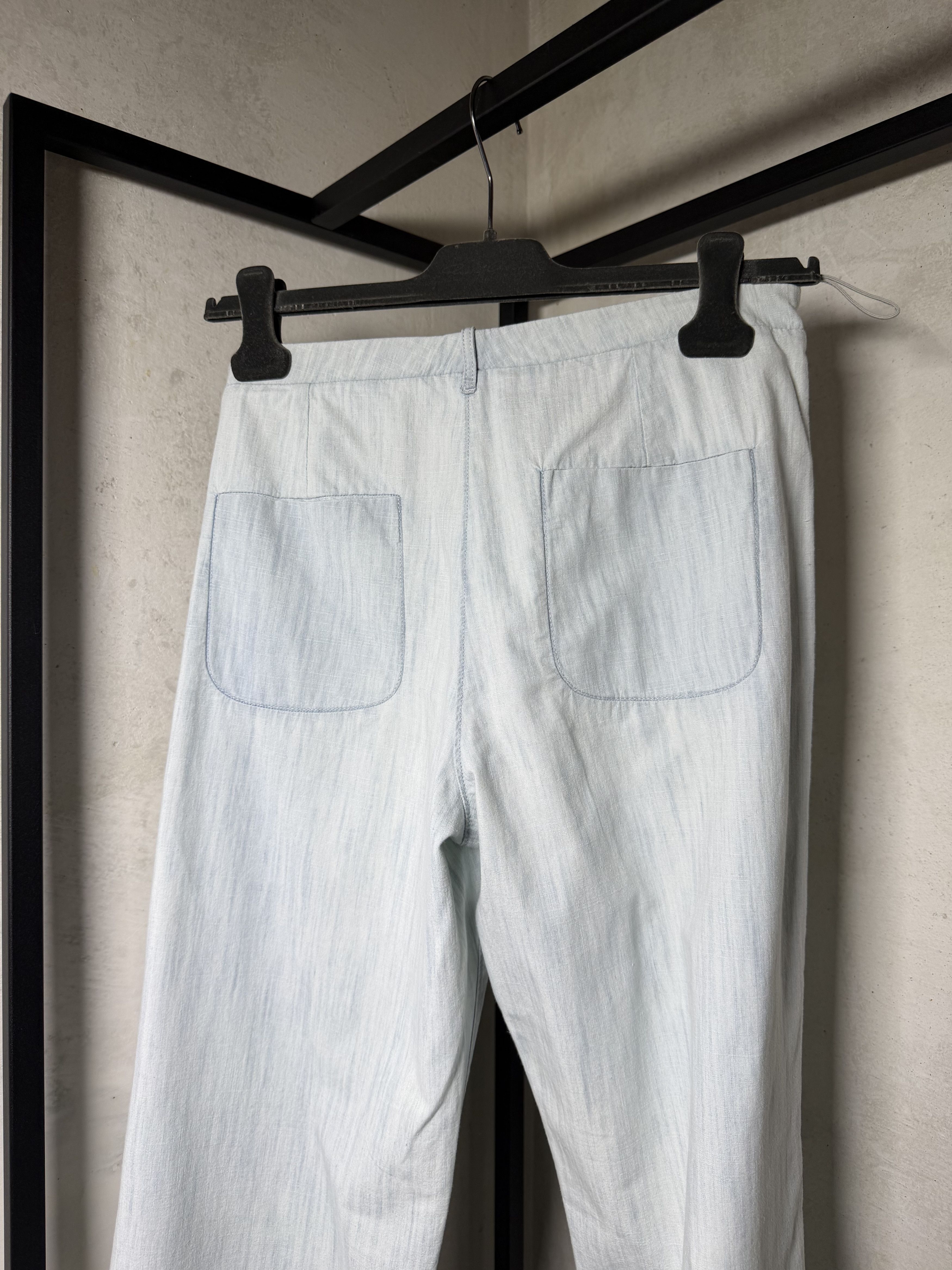Chanel Chanel Blue Cotton Flared Hem Light Jeans Size 27" / US 4 / IT 40 - 12 Thumbnail