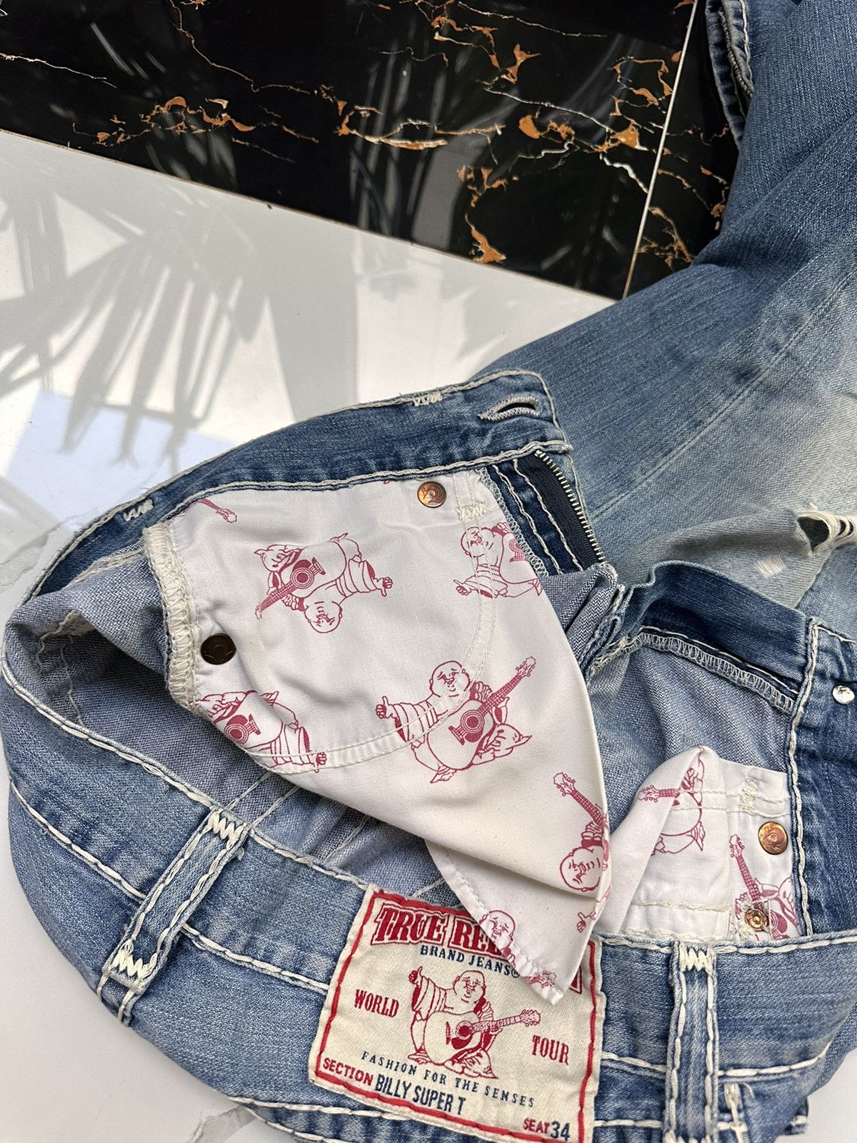 True Religion × Vintage TRUE RELIGION VINTAGE RETRO JAPAN JEANS Size US 31 - 16 Thumbnail