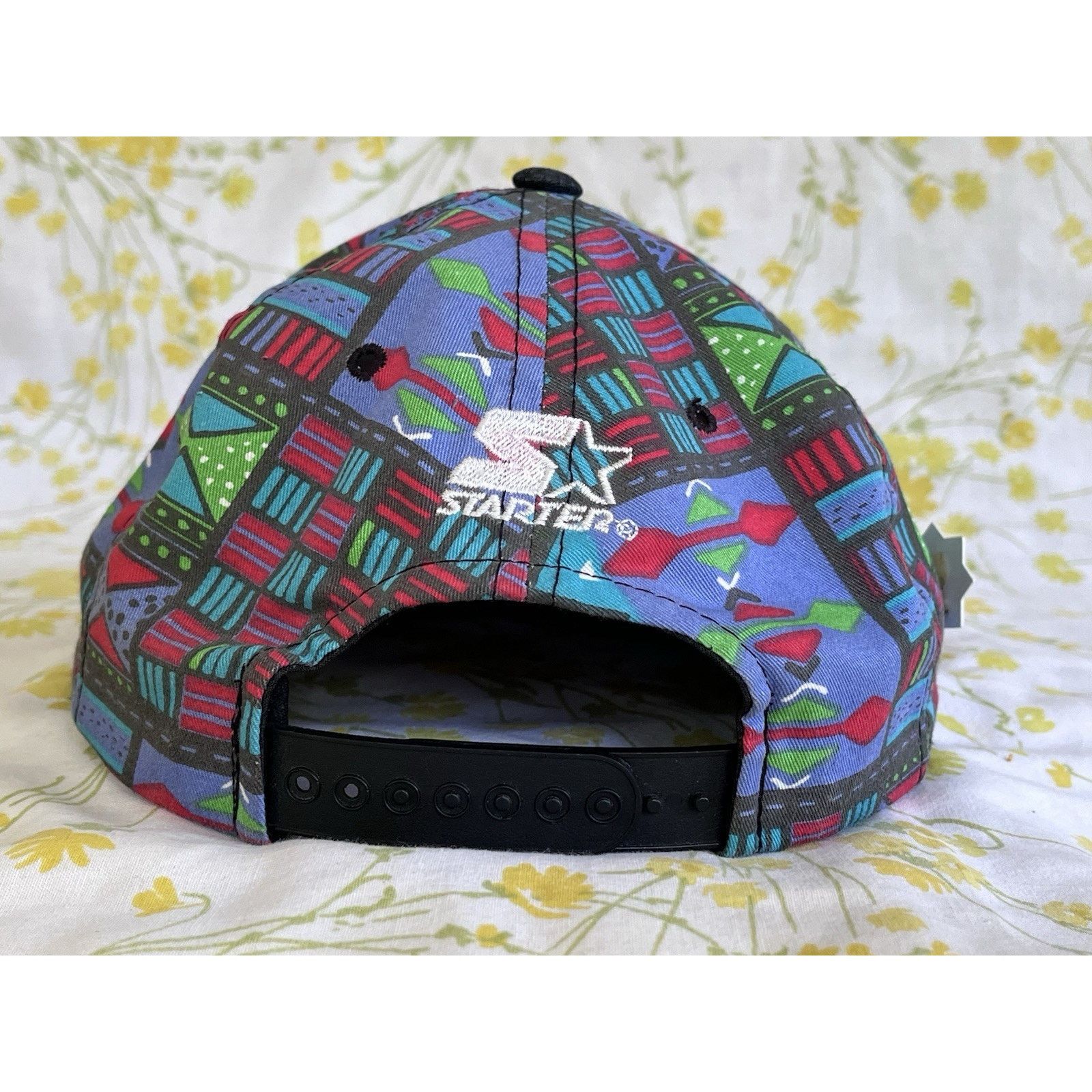 Starter 90s Starter Hat SnapBack FlipSide Flip Your Lid Pattern Hat Size ONE SIZE - 5 Thumbnail