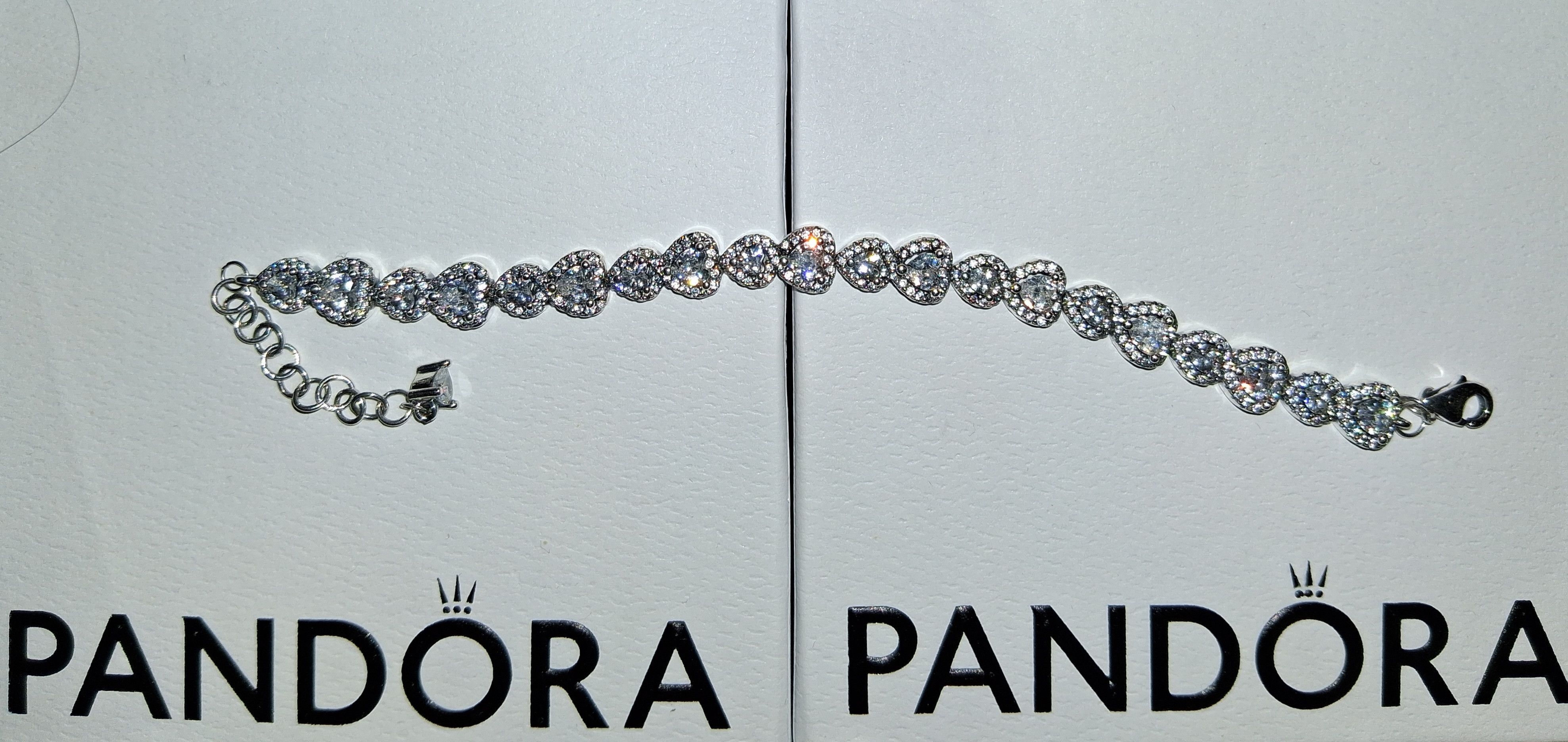 pandora PANDORA HALO HEARTS STERLING SILVER BRACELET SIZE 18 Size ONE SIZE - 11 Thumbnail