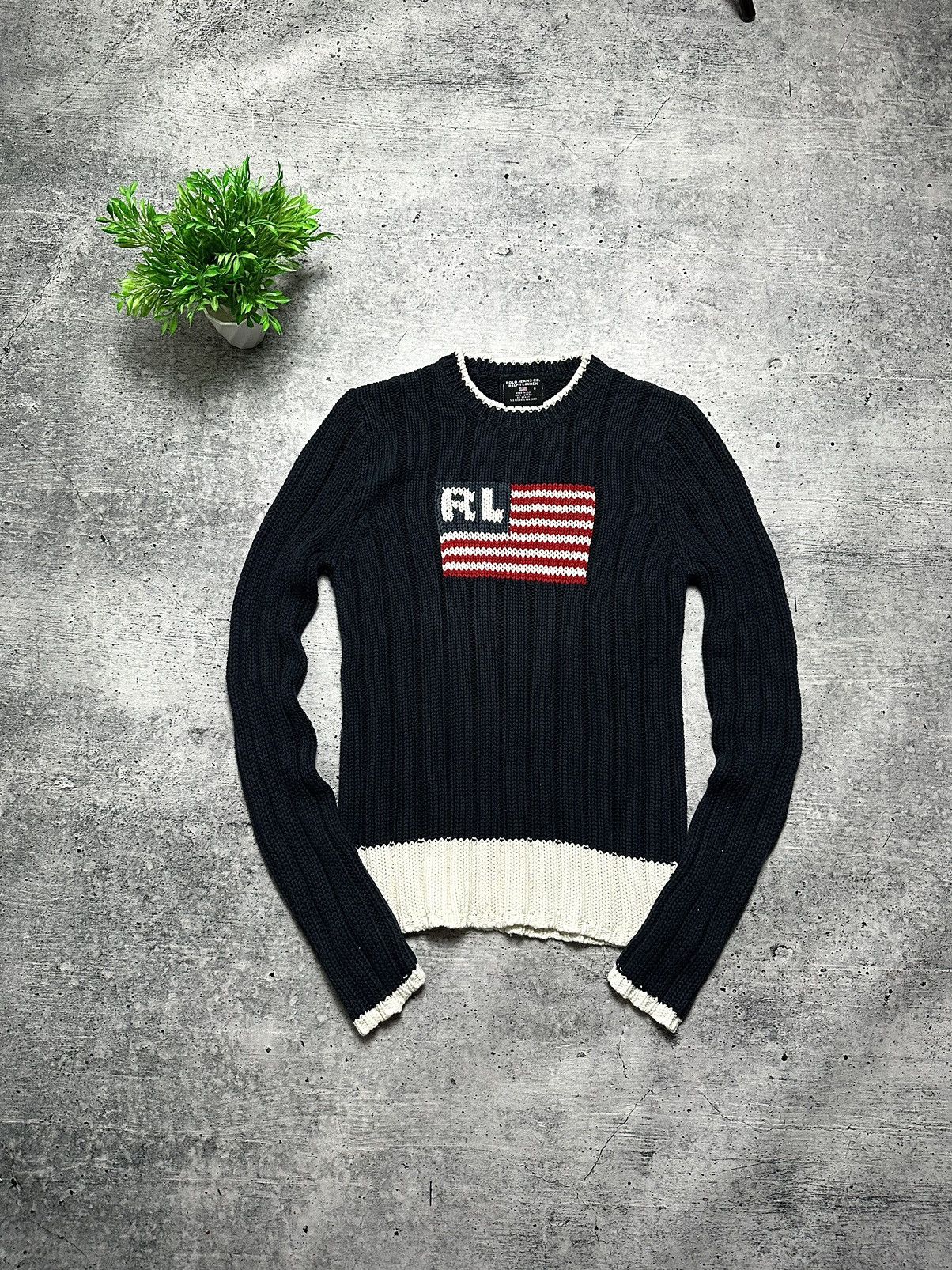 Polo Ralph Lauren Polo Jeans Company Ralph Lauren USA Y2K Knitted Sweater Size S / US 4 / IT 40 - 1 Thumbnail