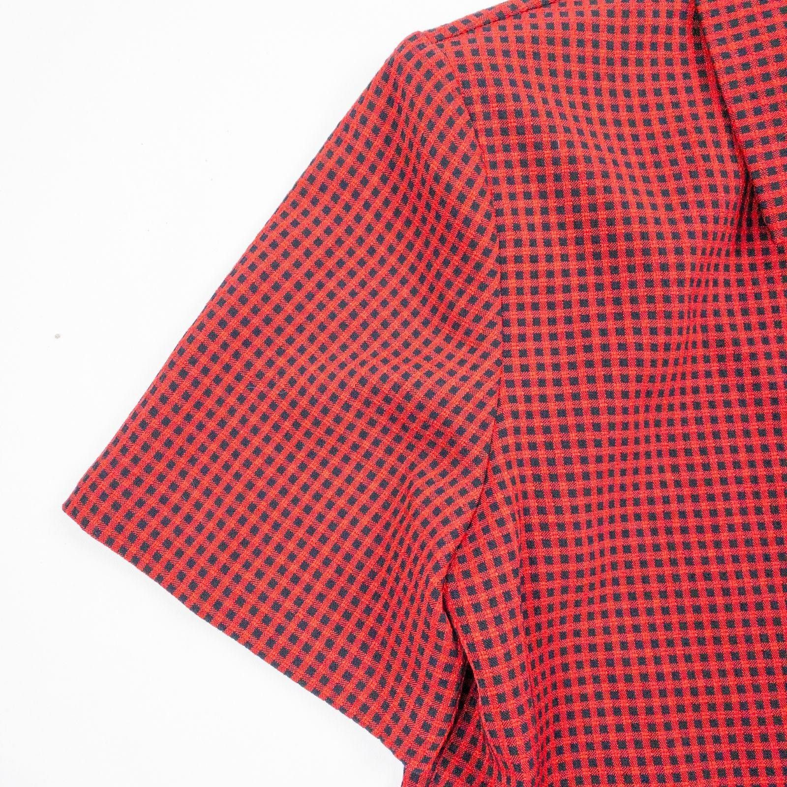 Other Coco Blanco Vintage Red & Black Checkered Shirt Womens 8 Size M / US 6-8 / IT 42-44 - 5 Thumbnail