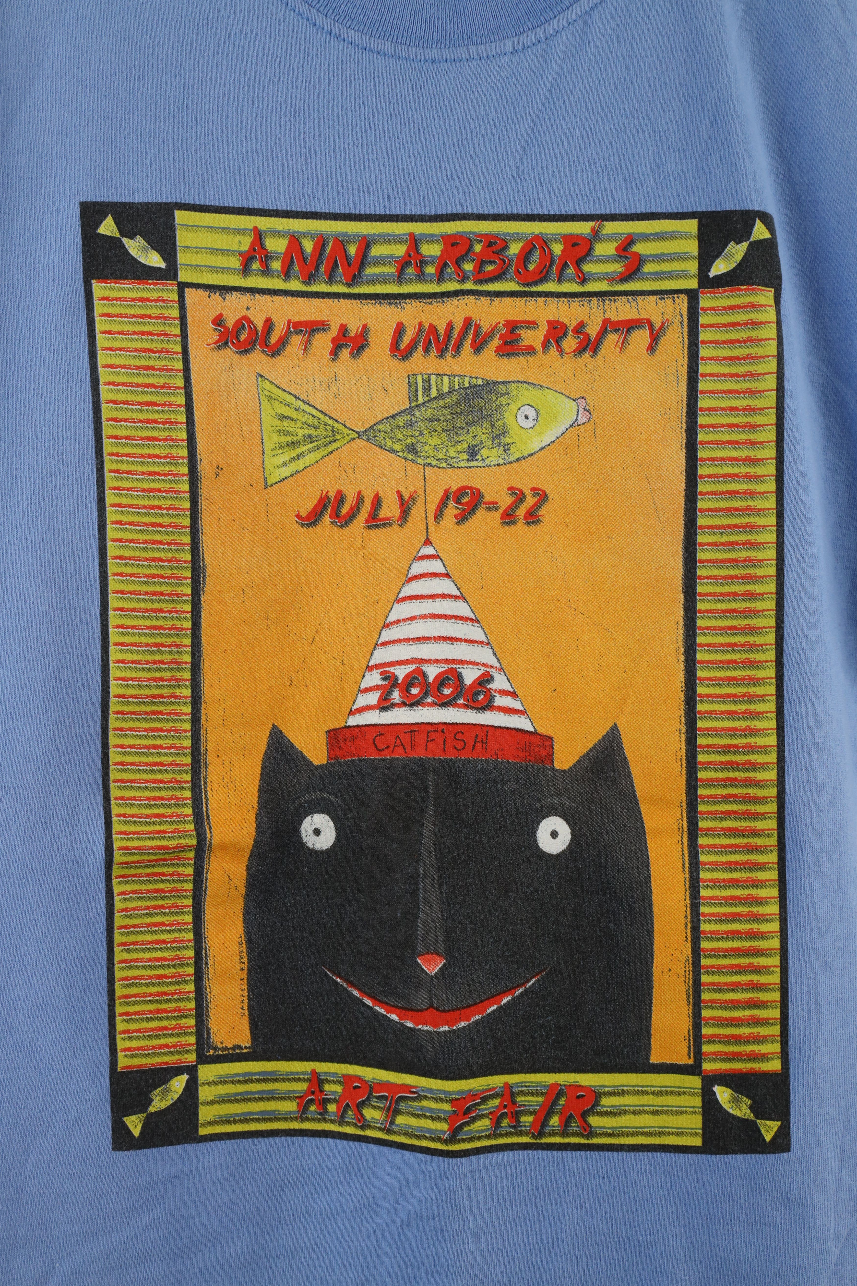 Vintage Vintage Y2K 2006 Spell Out Ann Arbor Art Fair T-Shirt Blue Size US M / EU 48-50 / 2 - 4 Thumbnail