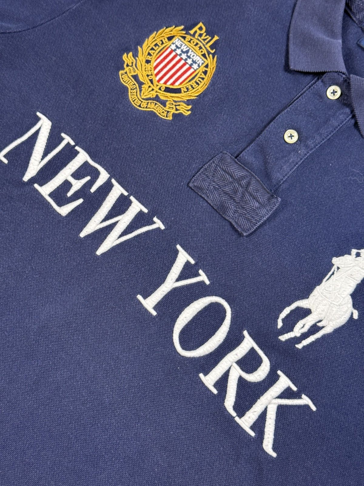 Ralph Lauren Chief Keef Polo Ralph Lauren New York navy blue Polo T-shirt Size US L / EU 52-54 / 3 - 3 Thumbnail