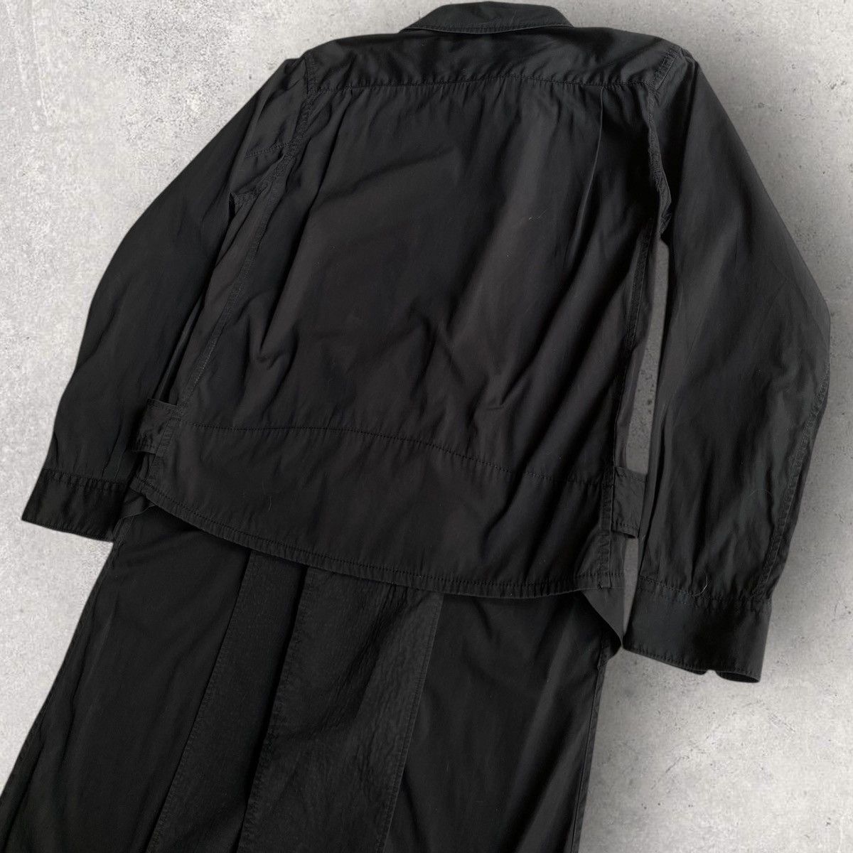 Comme des Garcons Long Biker Jacket With Back Cut Out Size US S / EU 44-46 / 1 - 4 Thumbnail