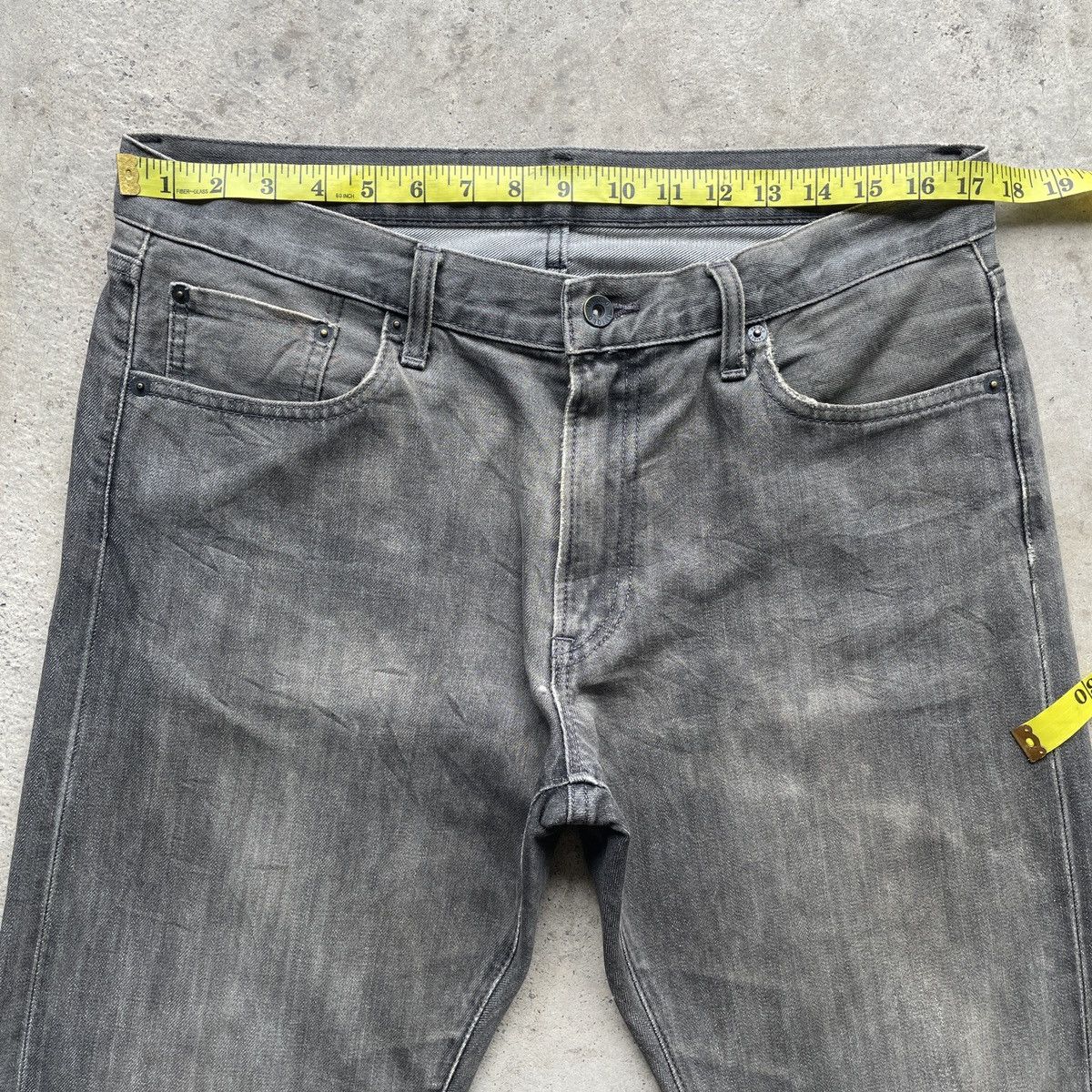 Japanese Brand Vintage Japanese Brand Faded Black Jeans Denim Pants W35 Size US 35 - 5 Thumbnail