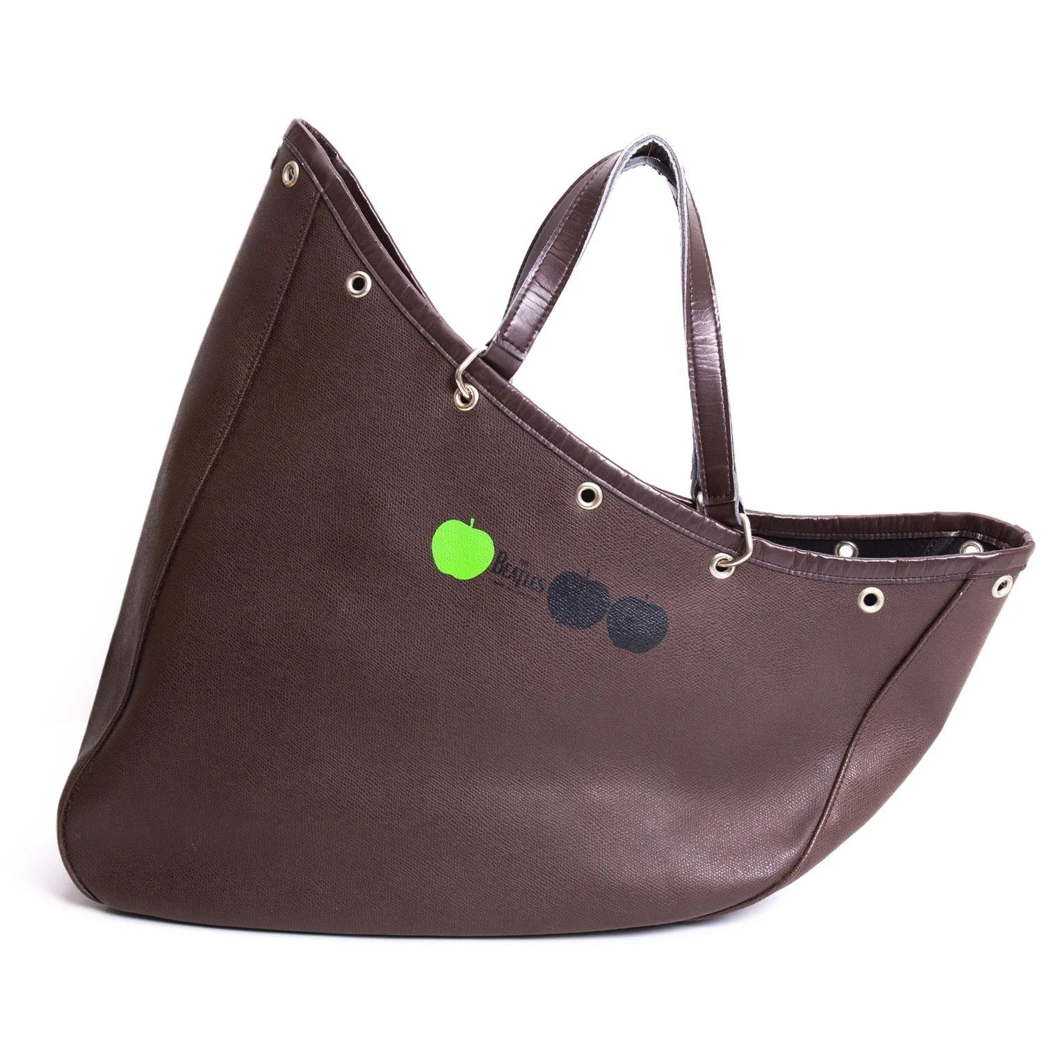 Beatles Comme Des Garçons Apple Print Big Boat Bag in Brown, Men's