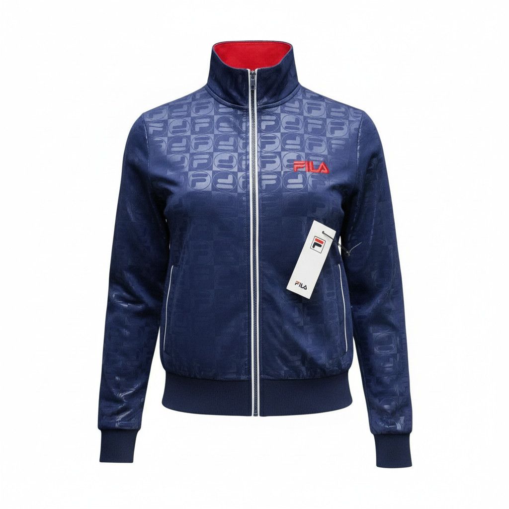 Fila NWT Fila Women's Isadora Embossed Logo Jacket Size L Size L / US 10 / IT 46 - 1 Thumbnail