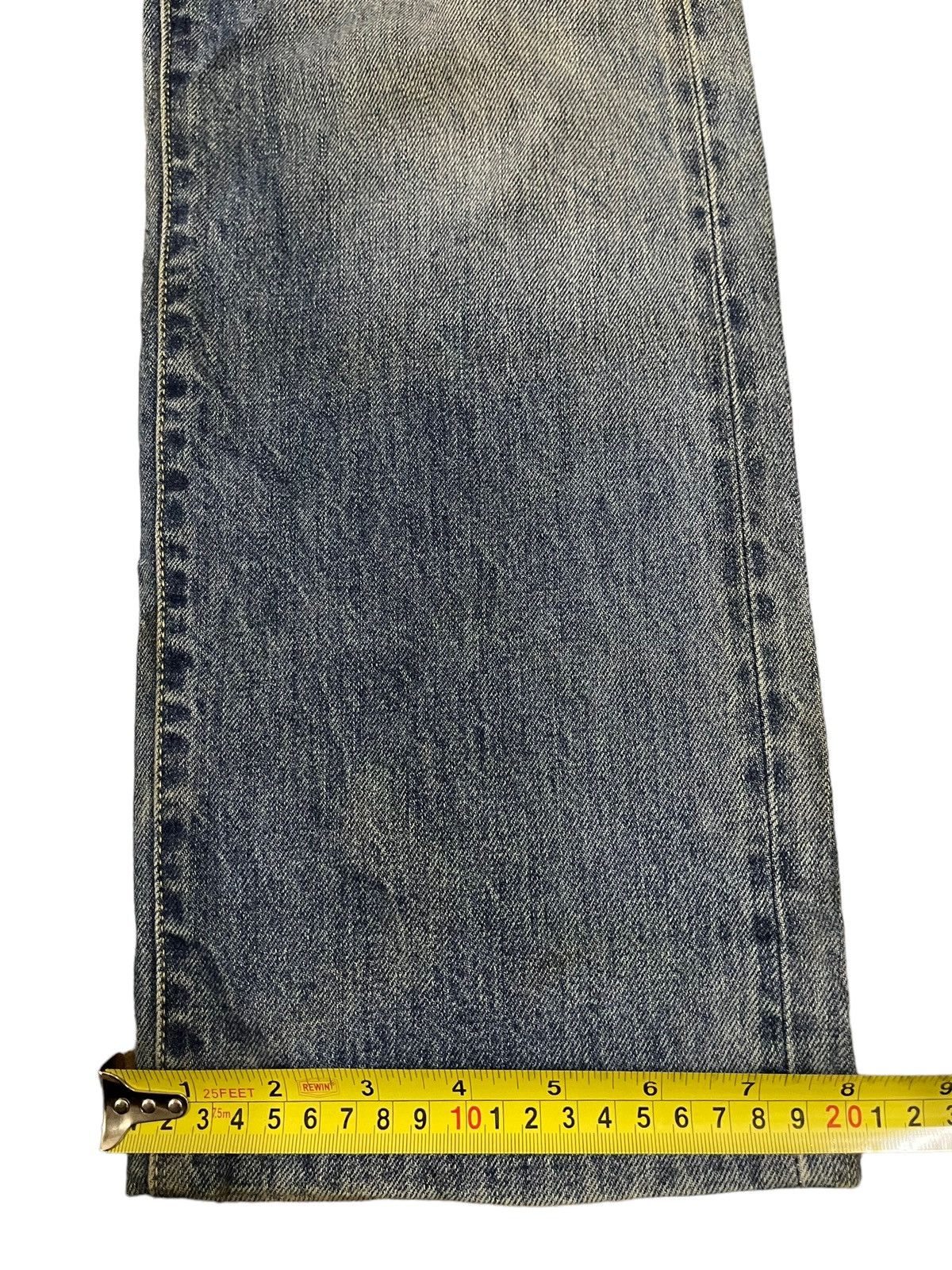 Uniqlo Vintage Japanese Uniqlo Selvage Blue Wash Distressed Jeans Size US 32 / EU 48 - 16 Thumbnail
