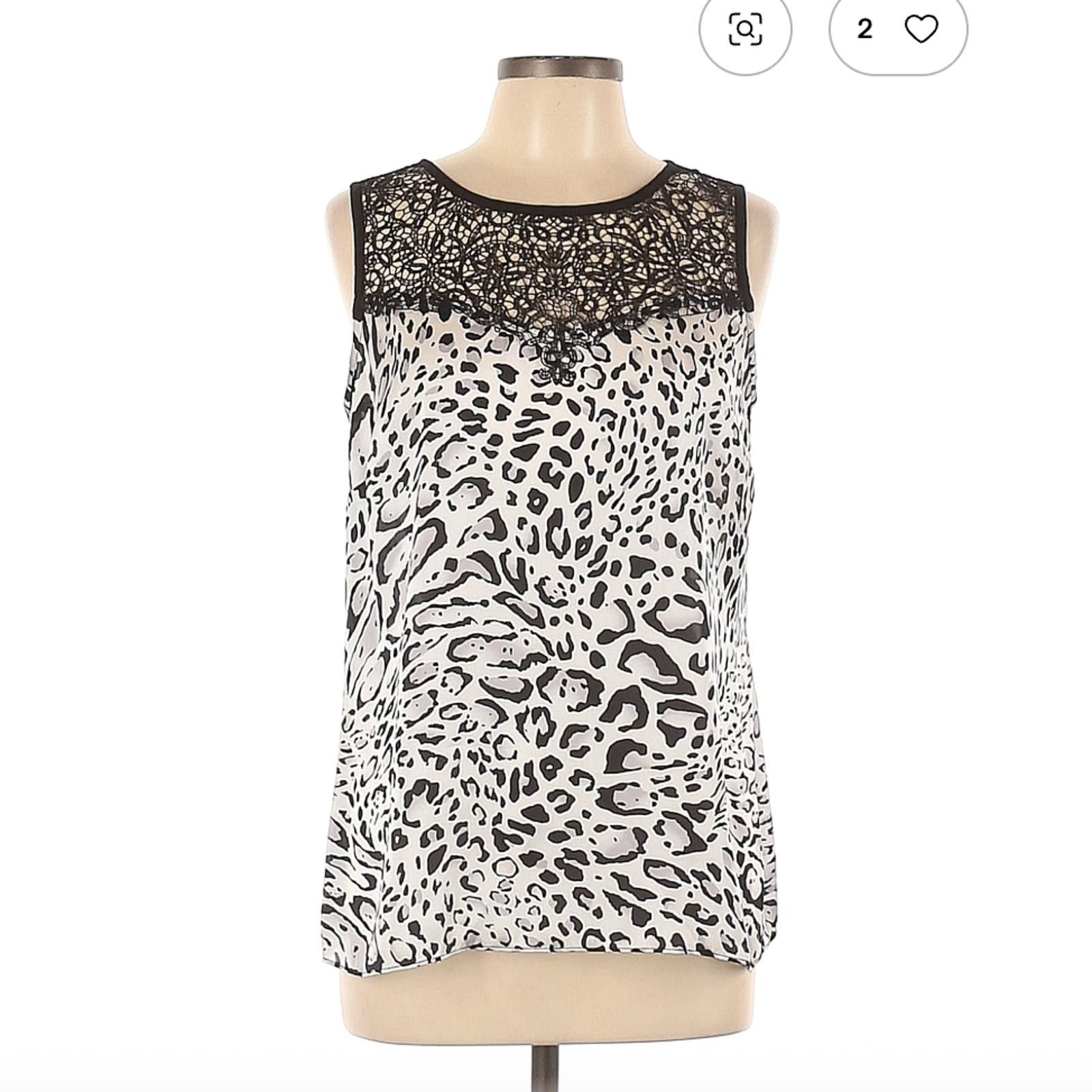 Other Cache Size L Sleeveless Top with Lace Detail Size L / US 10 / IT 46 - 1 Thumbnail