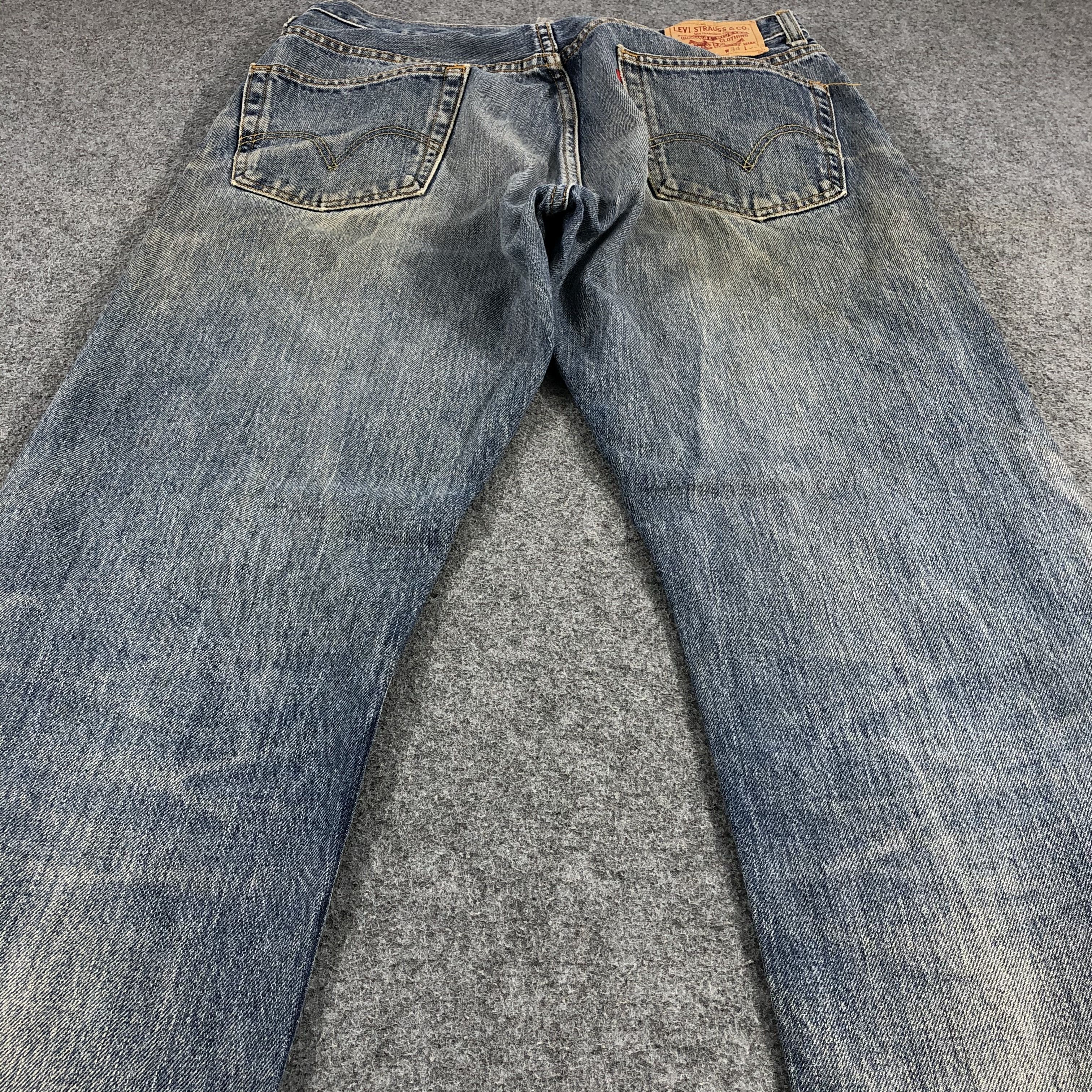 Levi's Vintage Distress Levis 505 Jeans-JM1194 Size US 34 / EU 50 - 4 Thumbnail