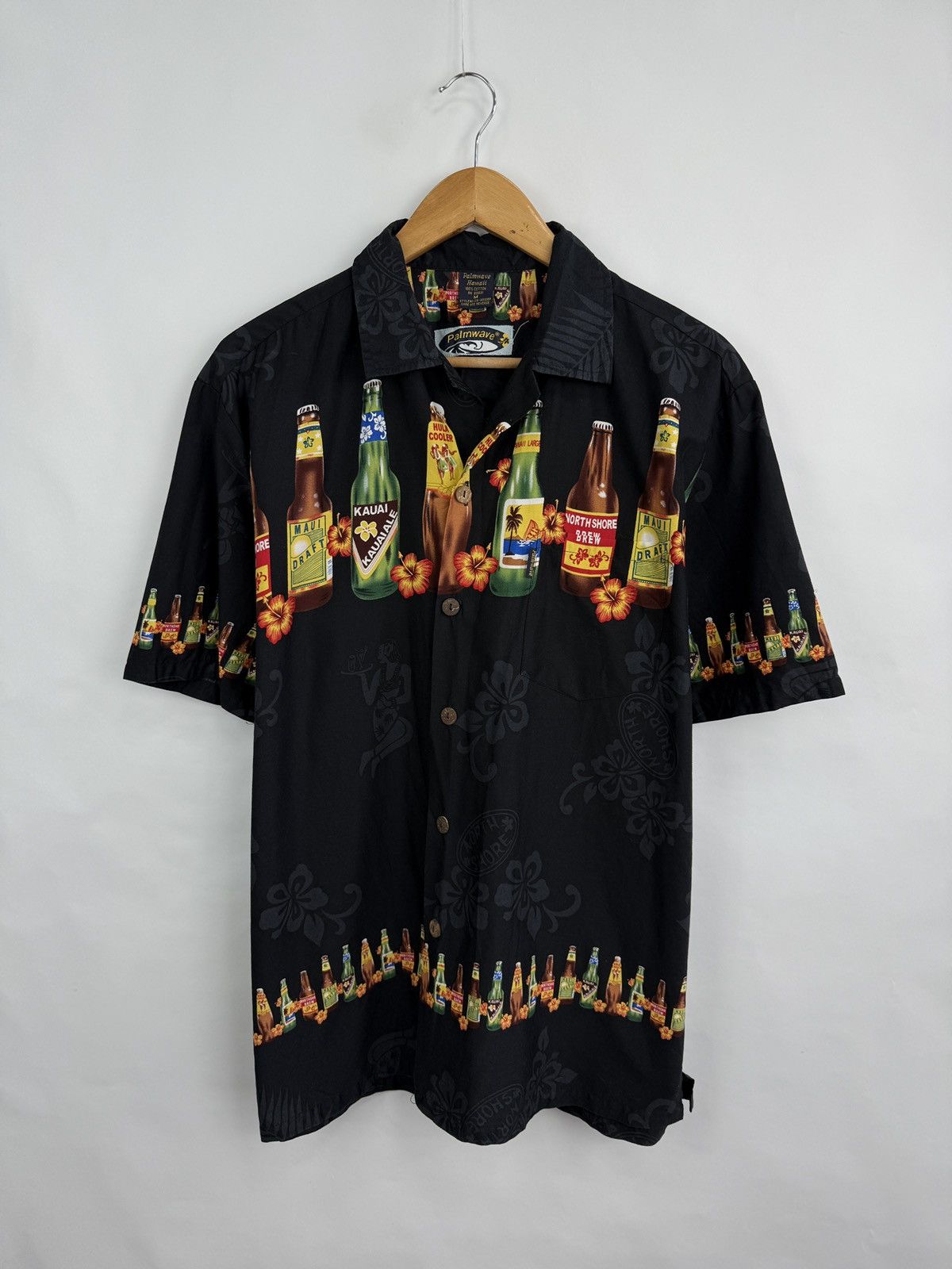 Japanese Brand Vintage 90s Palmwave Beer shirt rare retro Y2K hype Size US M / EU 48-50 / 2 - 3 Thumbnail