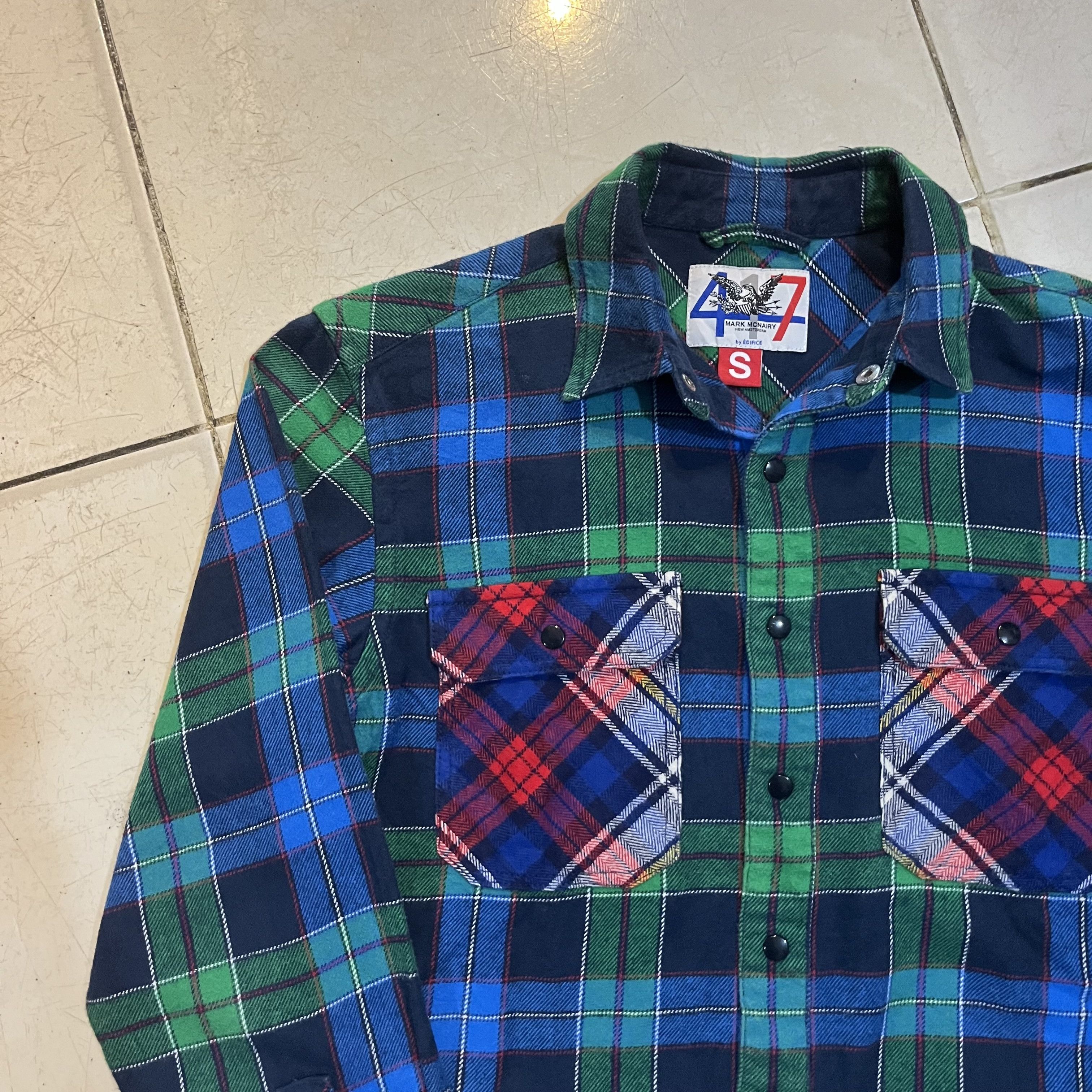 Edifice Japan × Issey Miyake × Japanese Brand Edifice long sleeve flannel shirt Size US S / EU 44-46 / 1 - 4 Thumbnail