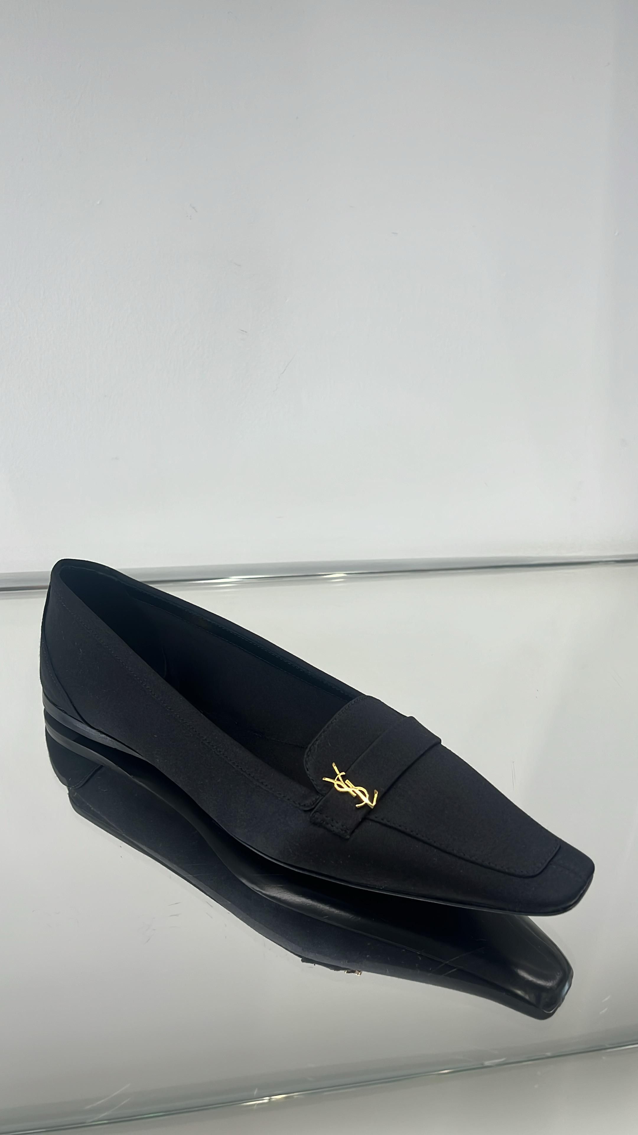Saint Laurent Paris o1s1wg111125 Flats in Black Size US 11 / IT 41 - 1 Preview