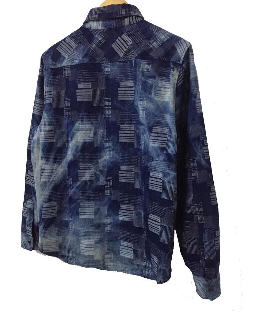 If Six Was Nine × Japanese Brand GROWTH BY GRAIL BORO SASHIKO JAPANESE JEANS SHIRT Size US M / EU 48-50 / 2 - 9 Thumbnail