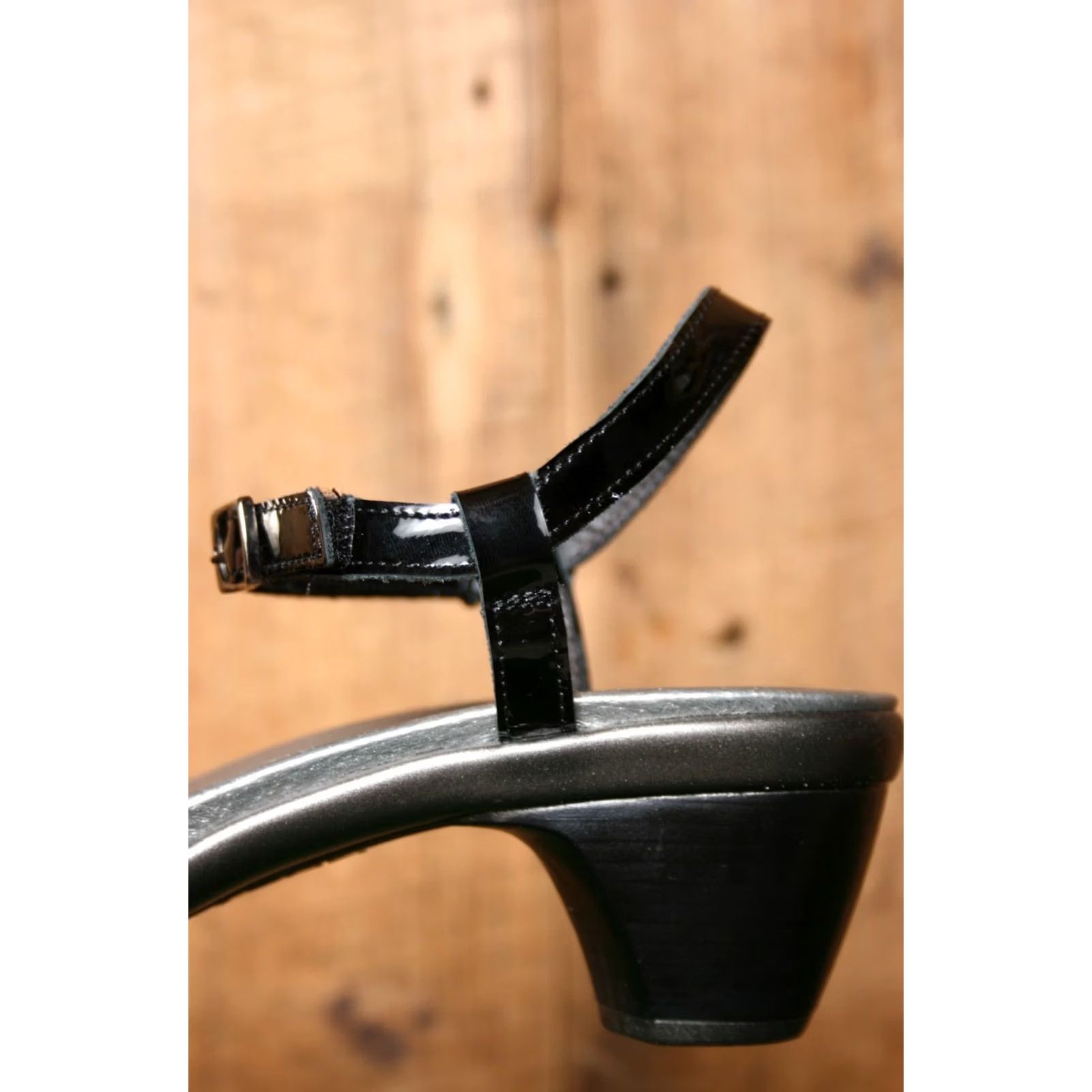 Vintage NAOT Current Black Patent & Madras Leather Slingback Sandals EU 42 | US 11 Womens Sandal Naot Avantgarde Collection Size US 11 / IT 41 - 7 Thumbnail