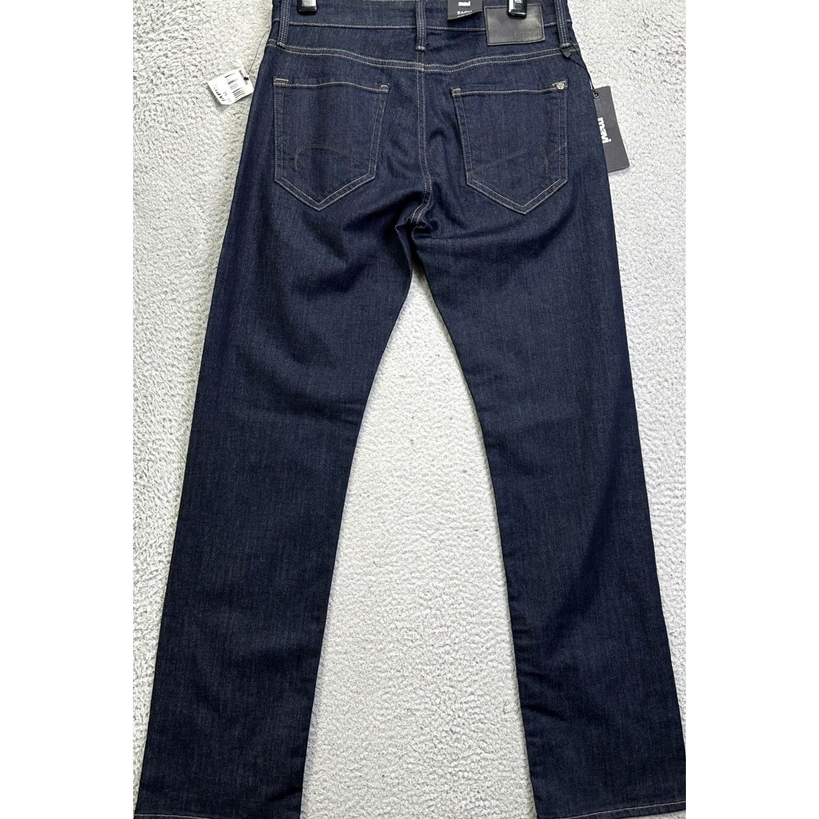 Vintage Mavi Jeans Zach Mens 29X32 Blue Dark Wash Straight Stretch 5-Pocket Denim NEW Size US 29 - 2 Thumbnail