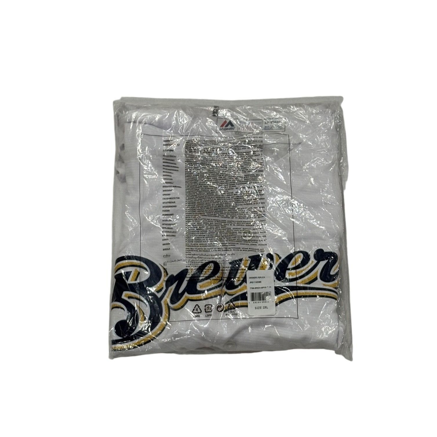 Majestic Majestic Milwaukee Brewers Cool Base MLB Baseball Jersey Whi Size US XXL / EU 58 / 5 - 10 Thumbnail