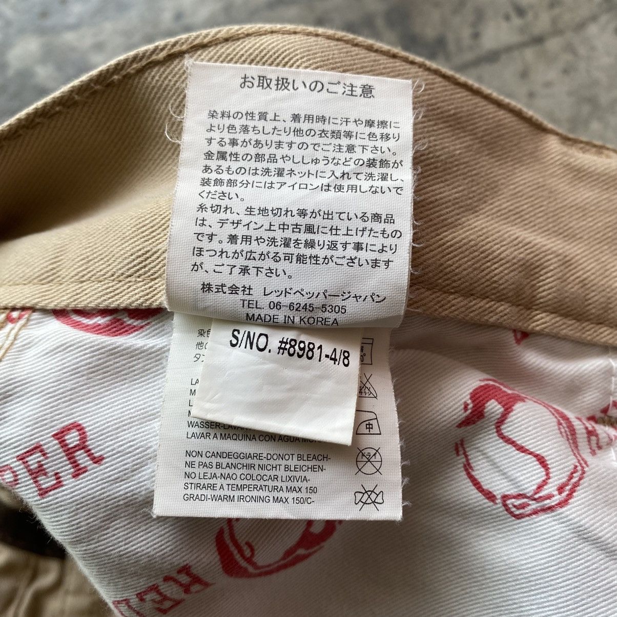 Japanese Brand RED PEPPER Embroidery Butthit DAICOCK YAMANE ED HARDY STYLE Size US 34 / EU 50 - 15 Thumbnail