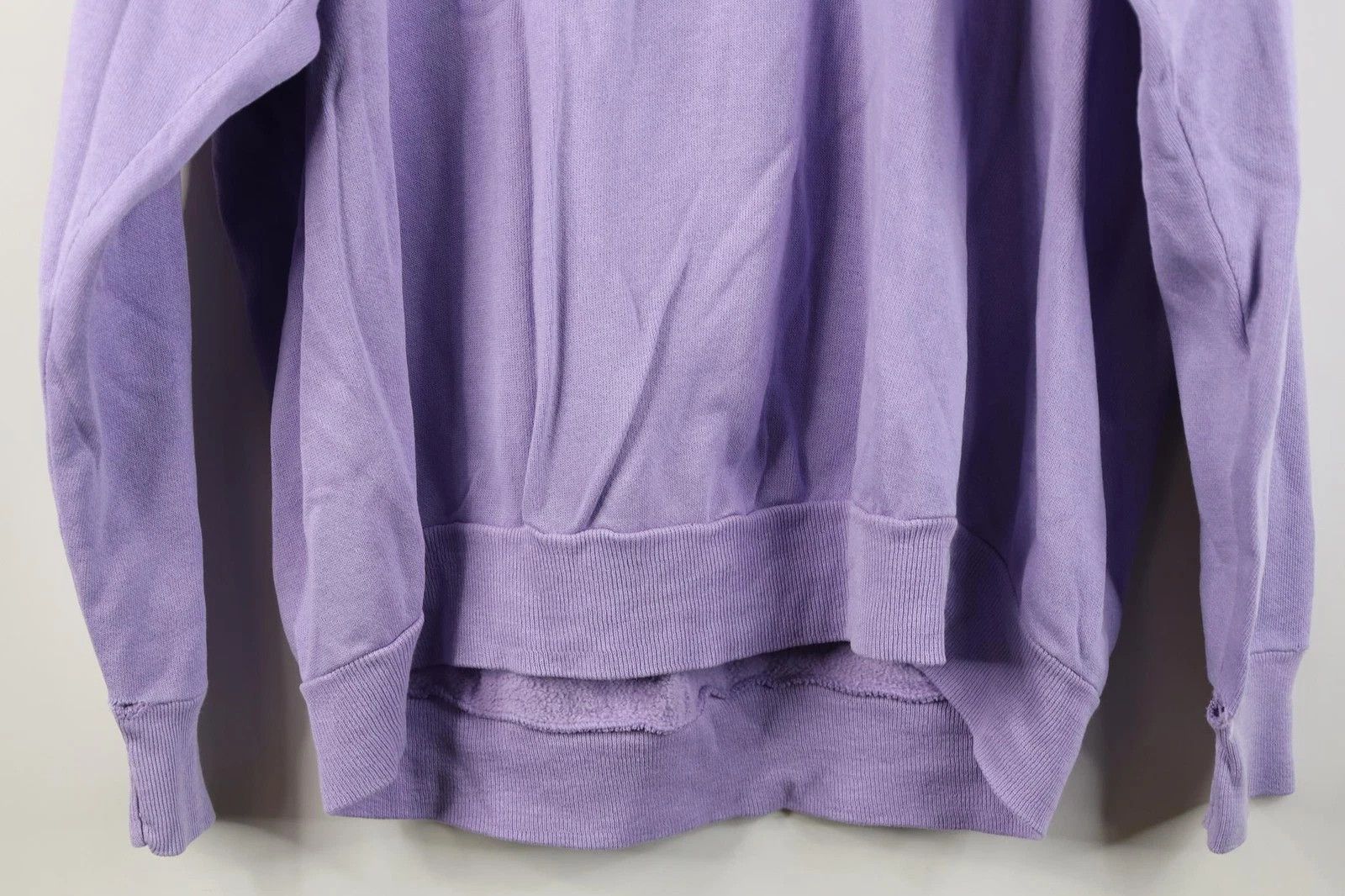Vintage Vintage 70s 80s Streetwear Blank Raglan Sweatshirt Lilac USA Size L / US 10 / IT 46 - 12 Thumbnail