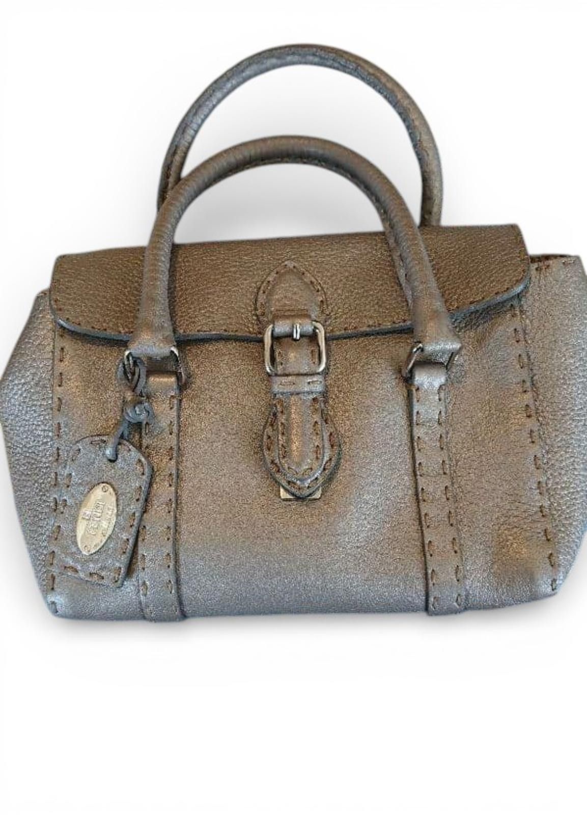 Fendi Fendi - Selleria Leather Handbag Buckle Detail Size ONE SIZE - 2 Thumbnail
