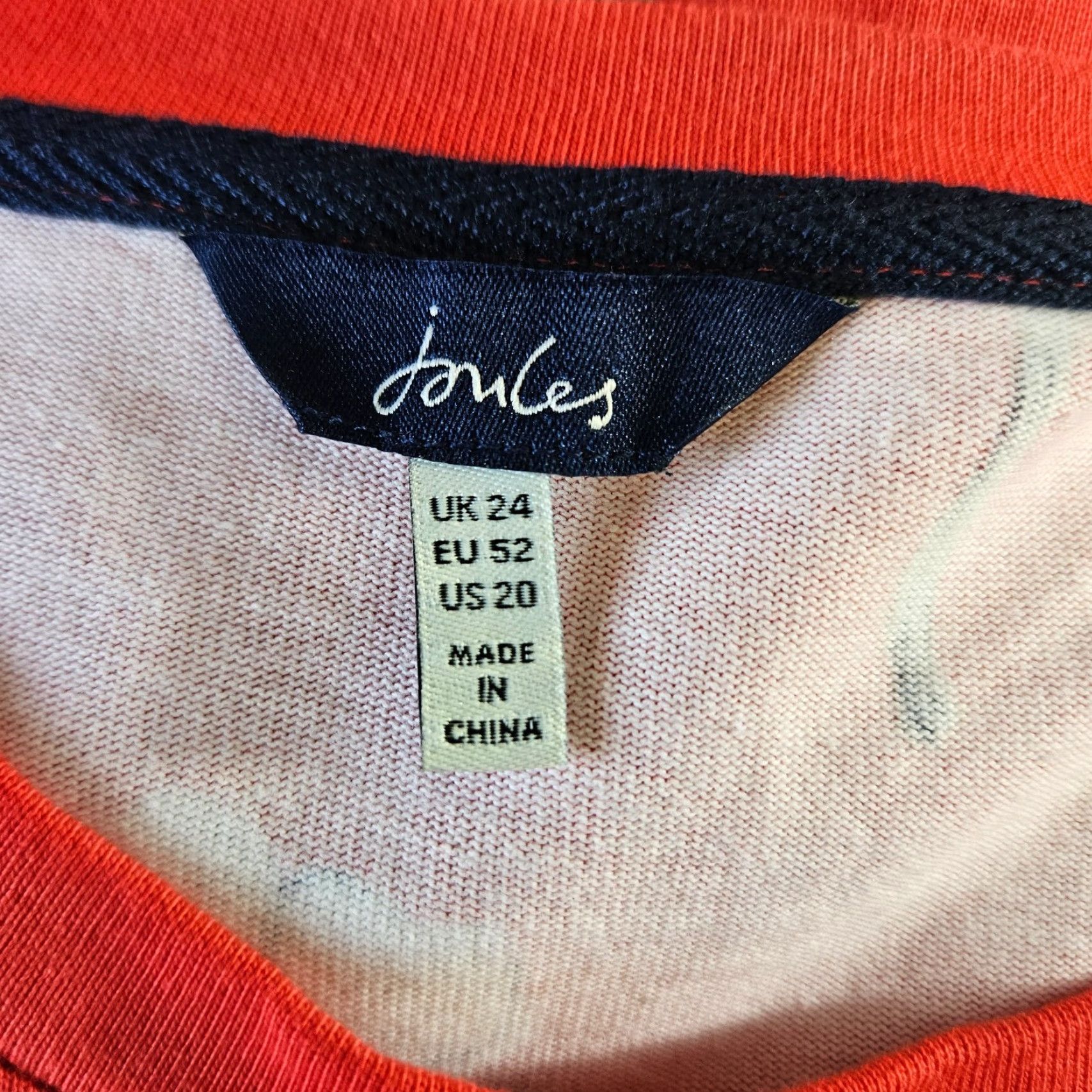 Vintage VINTAGE? No — Joules Dress Womens Plus Size 20 Red Pink Floral Short Sleeve Cotton Shift Dress Mens? Size 42" / US 20 - 5 Thumbnail