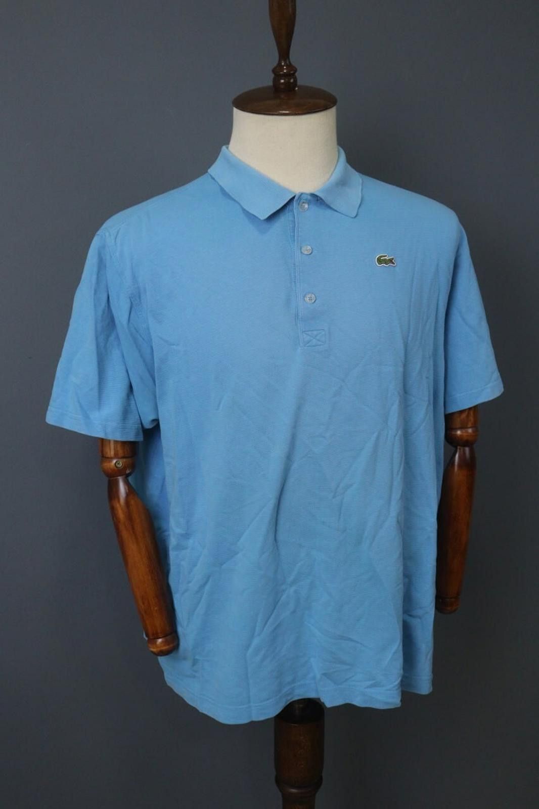 Lacoste Lacoste Blue 100% Cotton Button Front Polo Shirt Size 8 Size US M / EU 48-50 / 2 - 7 Thumbnail