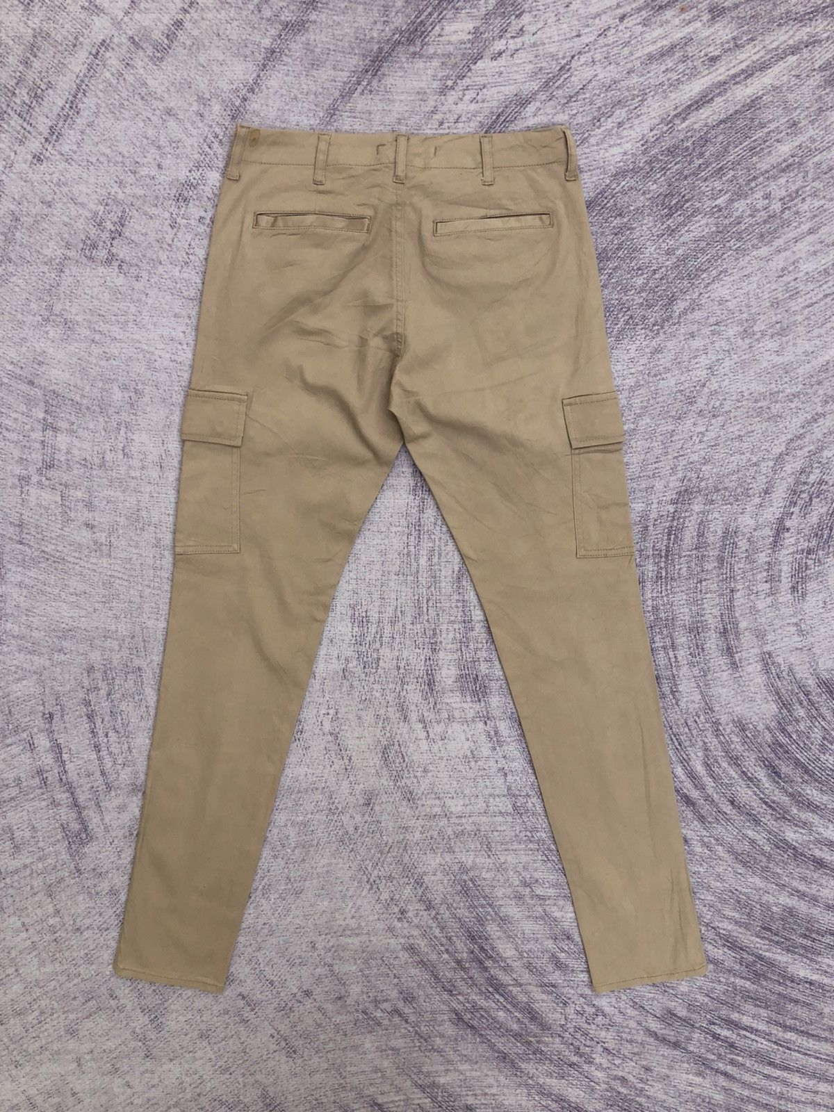 Japanese Brand × Vintage Vintage Slim Fit Beige Cargo Trousers Multi Pocket Size US 28 / EU 44 - 9 Thumbnail