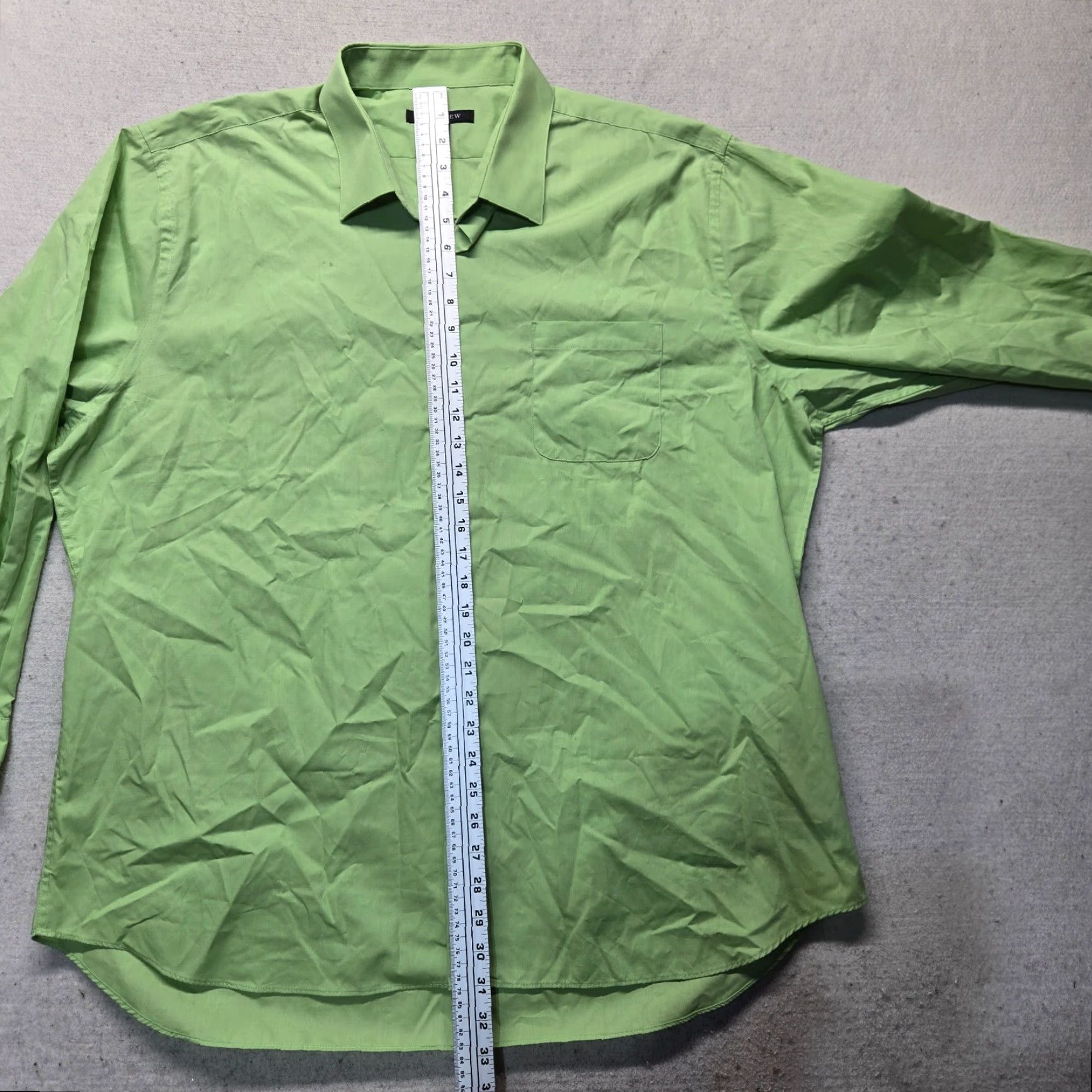 Vintage Ivy Crew Solid Green Long Sleeve Button-Up Shirt Adult Men 2XL XXL Collared Shirt Green Cotton Jacket? Size US XXL / EU 58 / 5 - 6 Thumbnail
