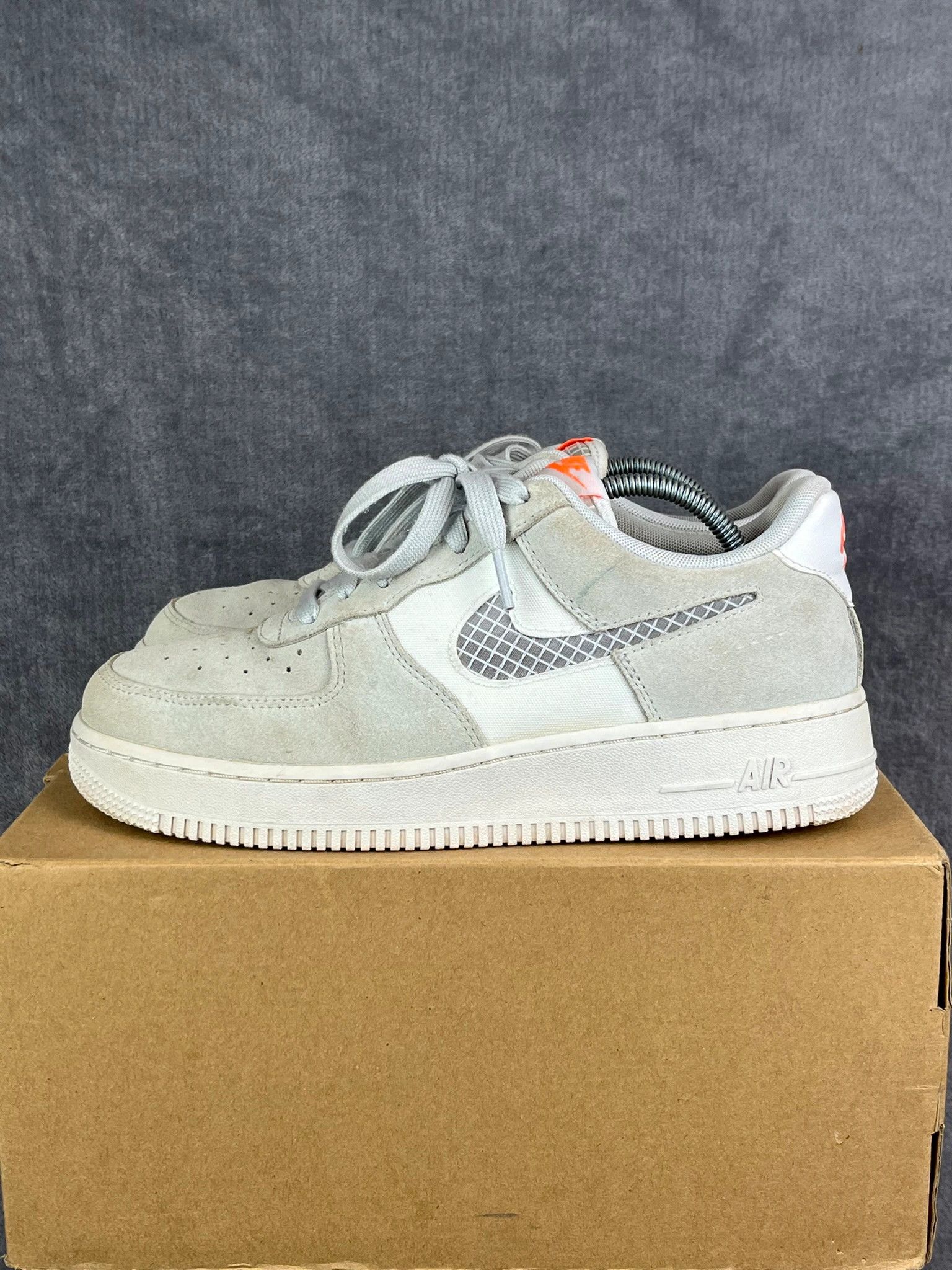 Nike Nike Air Force 1 grey suede retro sneakers Size US 7 / EU 40 - 2 Thumbnail