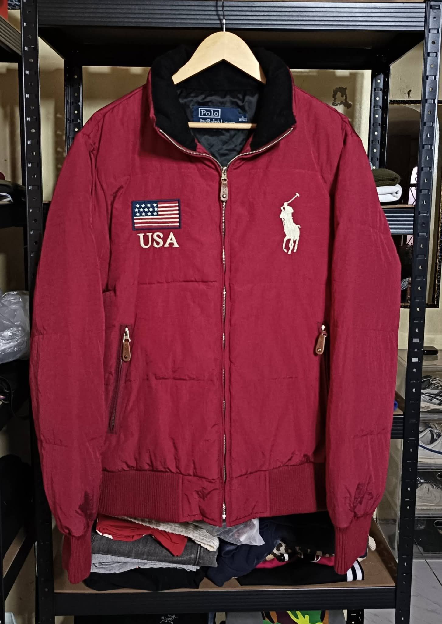 Polo Ralph Lauren Vintage Polo Ralph Lauren Big Pony Logo USA Puffer Jacket Size US XL / EU 56 / 4 - 1 Thumbnail