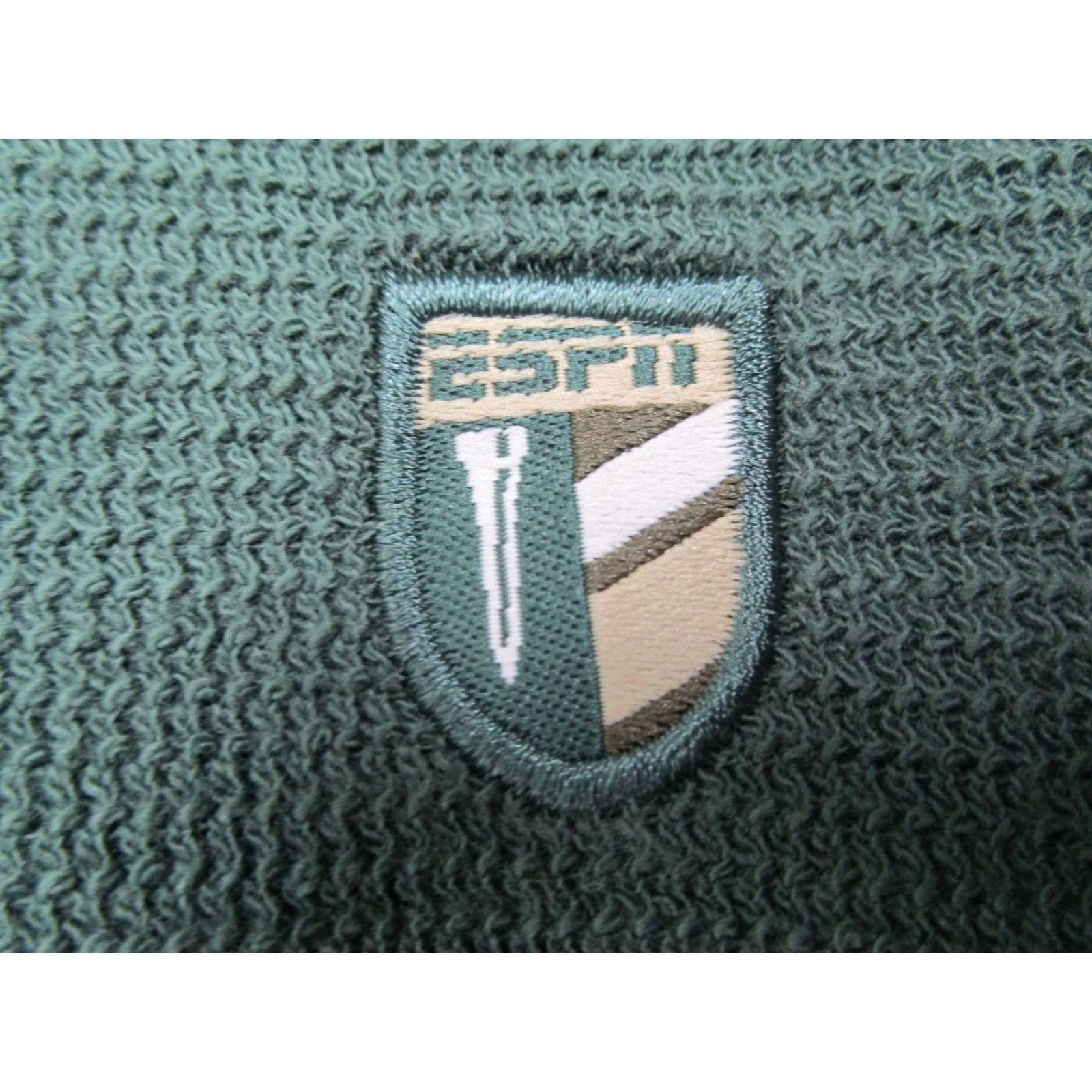 Vintage VINTAGE ESPN THE STORE Mens Green Sleeveless Pullover V Neck Sweater Knit 2XL XXL Logo Embroidered Golf Classic 90s Retro Sports Size US XXL / EU 58 / 5 - 5 Thumbnail