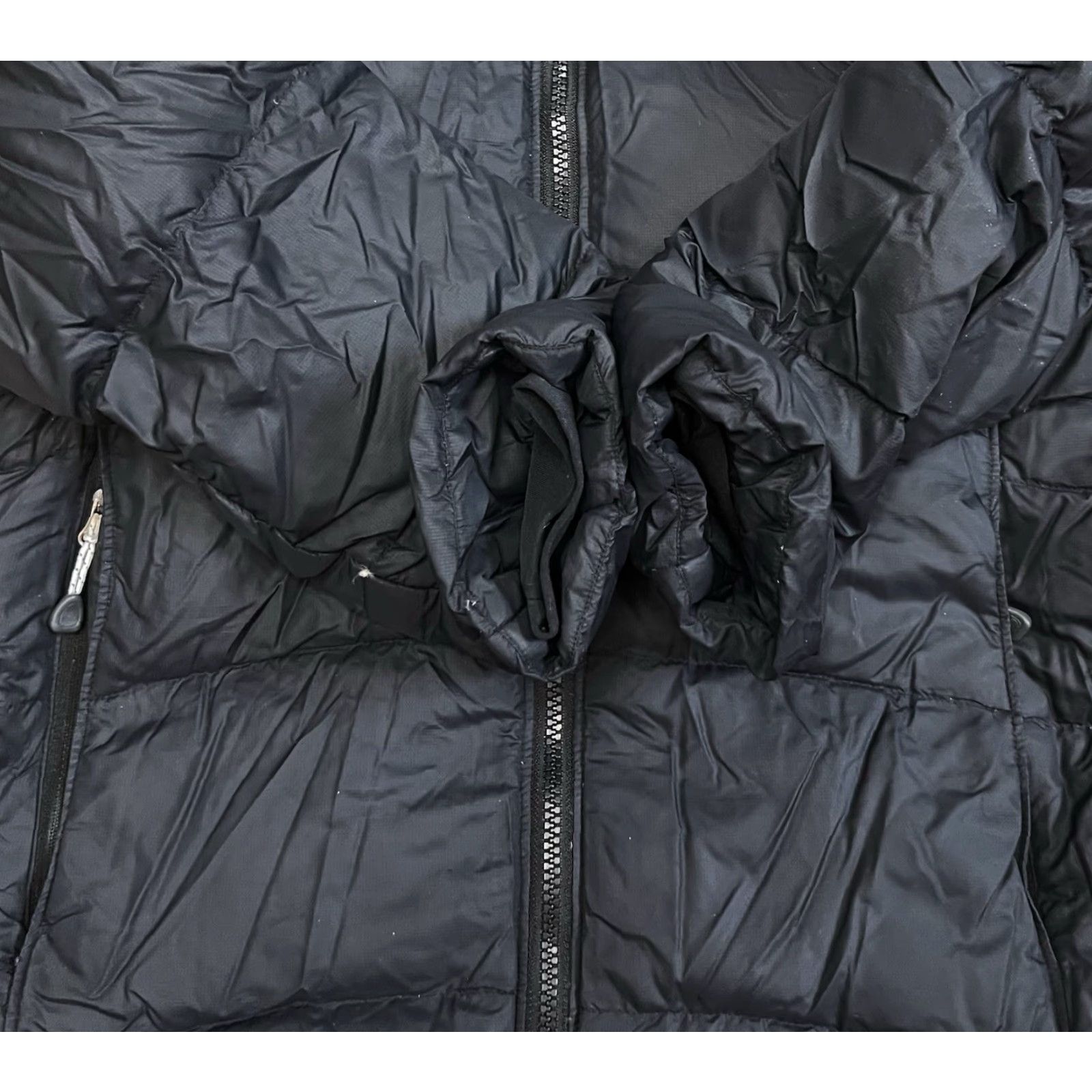 Mountain Hardwear VINTAGE Mountain Hardwear Women's Parka Jacket Hooded Down Puffer Coat Small - Black - Mid-Length - Zip - Nylon - Solid - Down - Regular - Women Size S / US 4 / IT 40 - 6 Thumbnail
