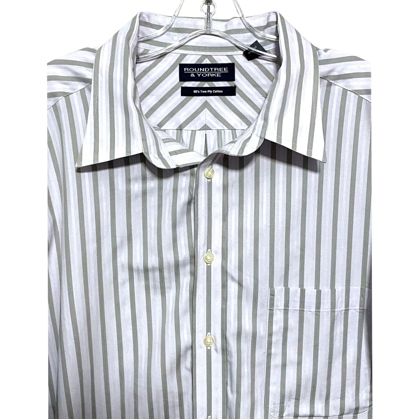Roundtree & Yorke Roundtree & Yorke Shirt Men 2XT Striped Button Classic Preppy Office Career Work Size US XXL / EU 58 / 5 - 2 Thumbnail