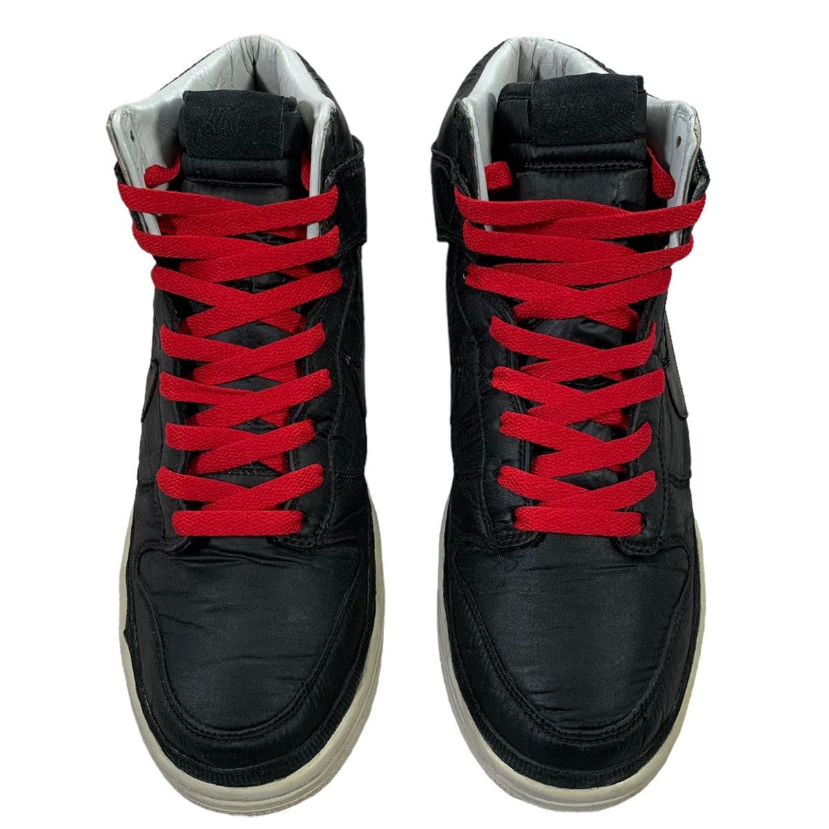 Vintage Custom VTG Nike Dunk High Vandal Nylon Black Red 08 Sneakers Size US 9 / EU 42 - 3 Thumbnail