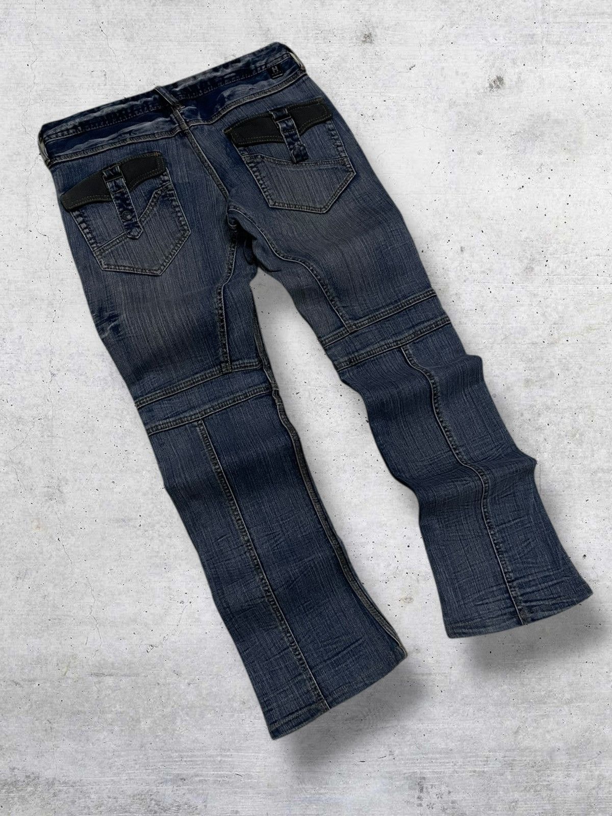 Japanese Brand VINTAGE NICOLE HIDEWAYS JAPAN DESIGNER BIKERSTYLE PUNK DENIM Size US 32 / EU 48 - 9 Thumbnail