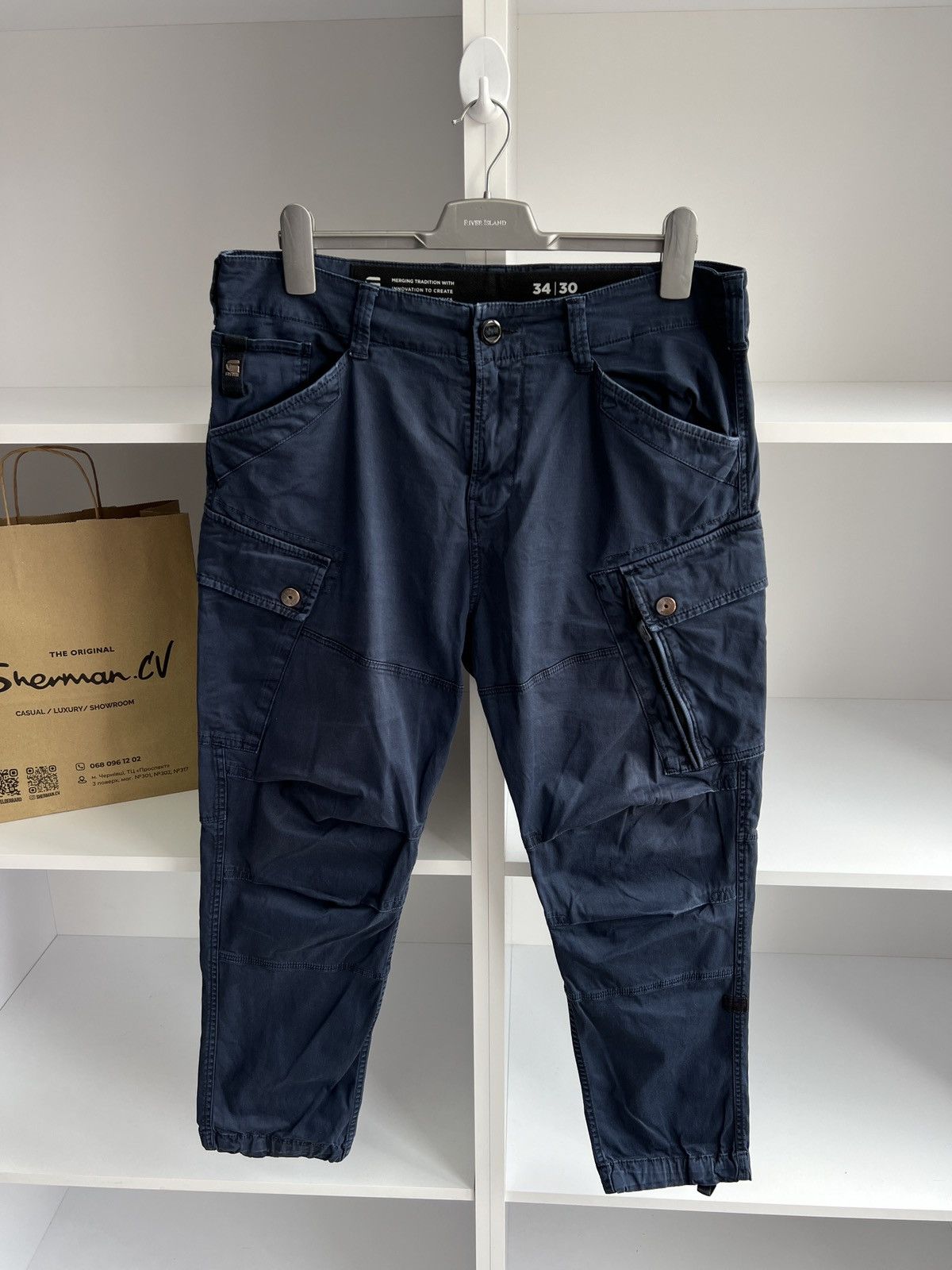 G-Star × Vintage Vintage G-Star Raw Cargo Pants Size US 34 / EU 50 - 9 Thumbnail