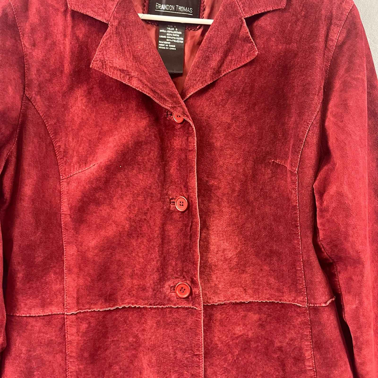 Other Vintage Brandon Thomas Leather Suede 3 Jacket Large Size L / US 10 / IT 46 - 9 Thumbnail