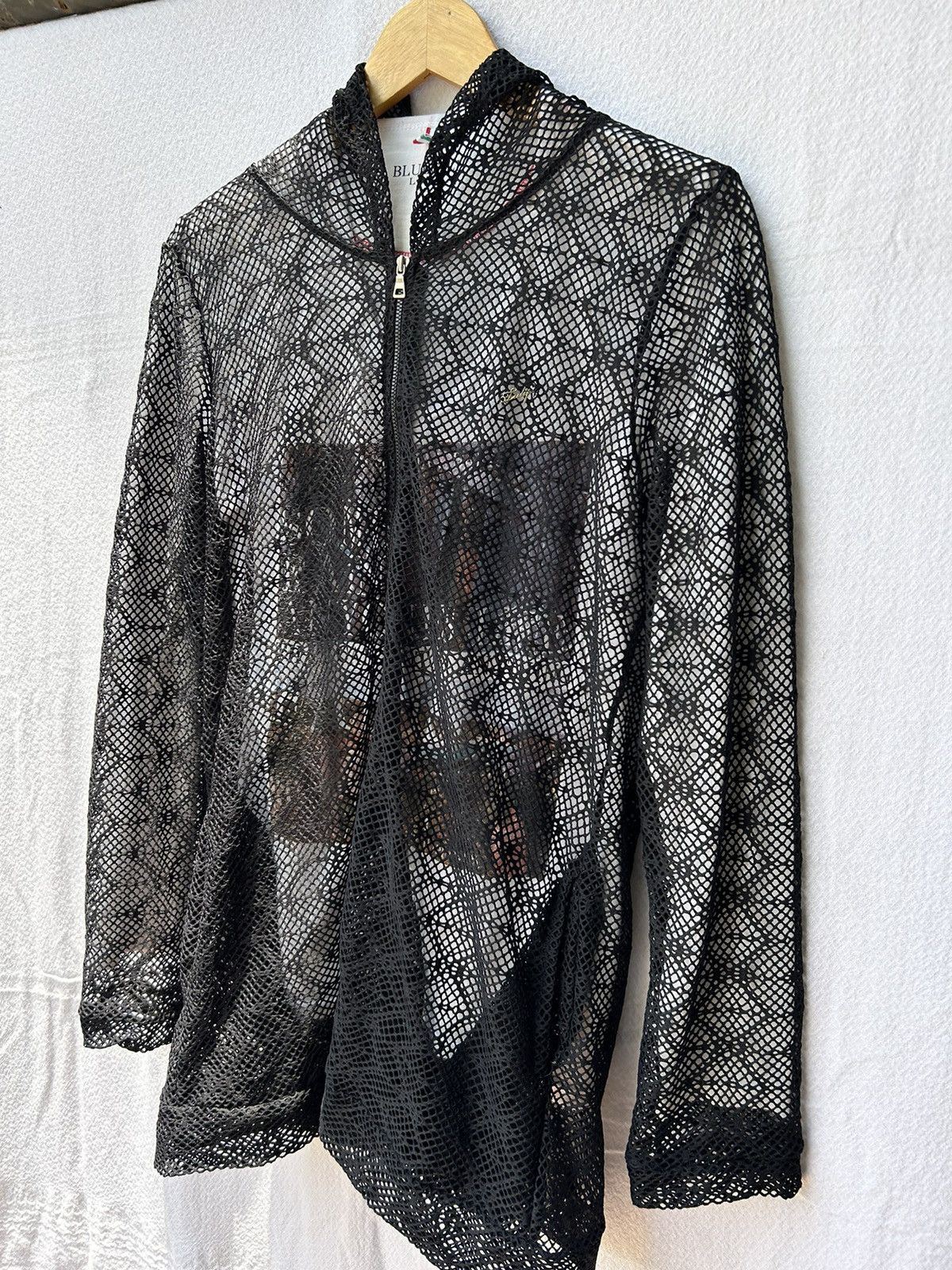 Japanese Brand Japanese open fishnet zip hoodie Ifsix lgb style Size US L / EU 52-54 / 3 - 2 Thumbnail