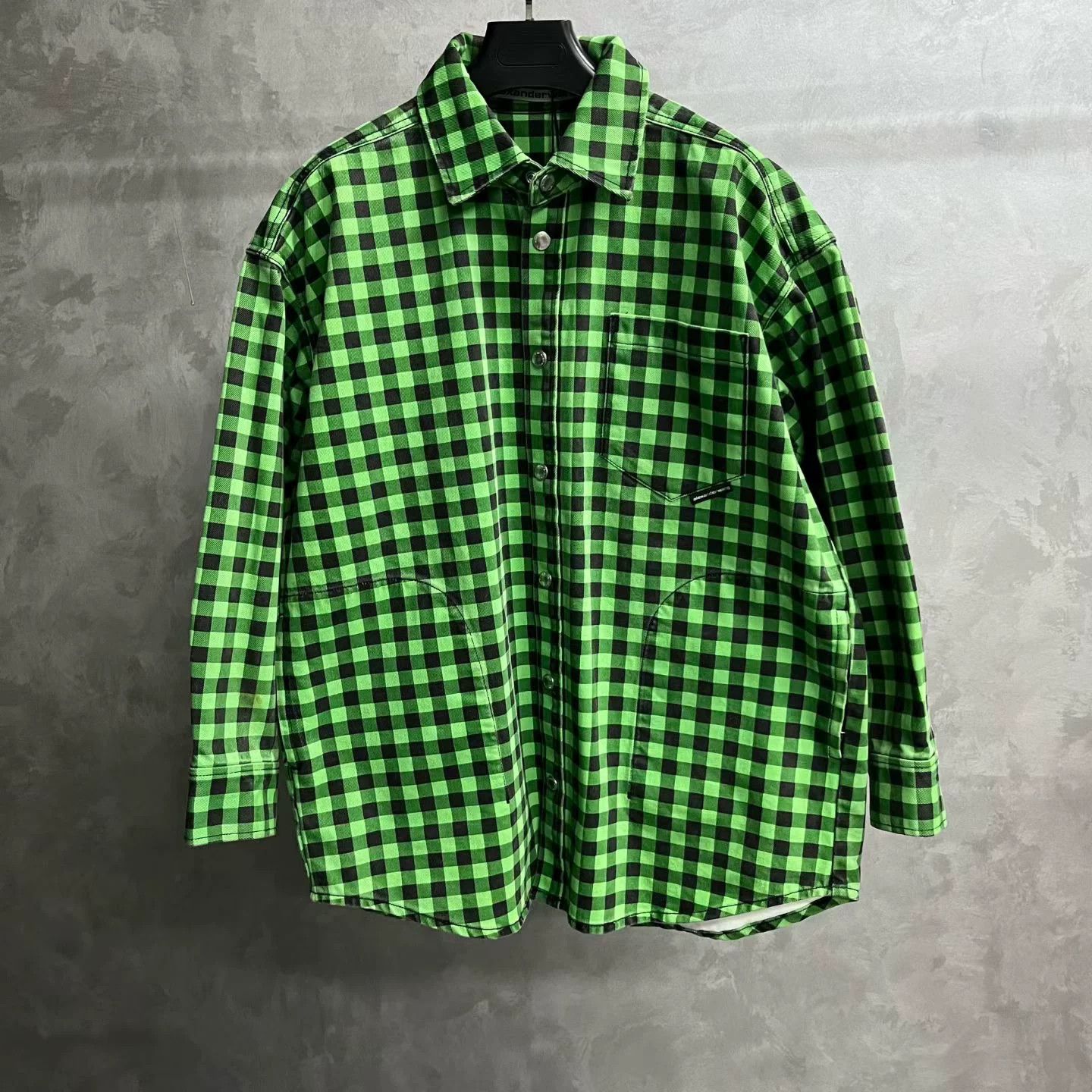 Alexander Wang Alexander Wang Casual Plaid Green Hoodie XS Men Size US XS / EU 42 / 0 - 1 Thumbnail