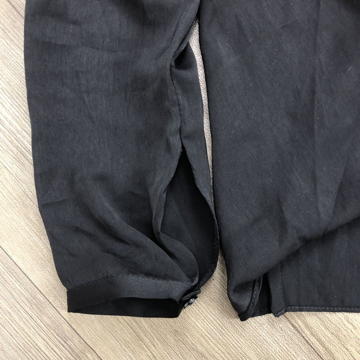 Helmut Lang Helmut Lang Draped Wrap Black Blouse Italian Designer Luxury Size M / US 6-8 / IT 42-44 - 11 Thumbnail