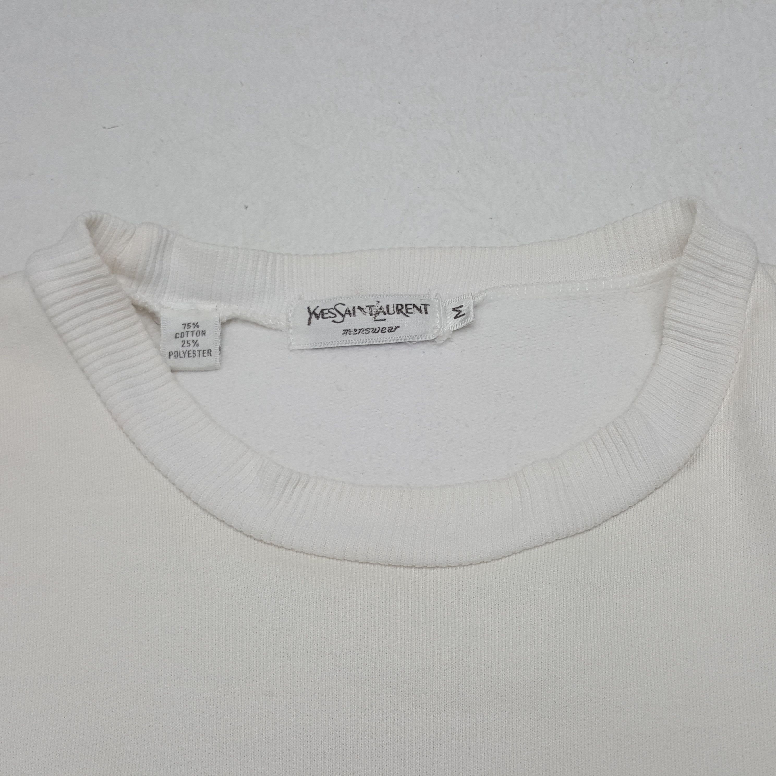 Vintage × Yves Saint Laurent Vintage Yves Saint Laurent Italian Brand YSL Logo Sweatshirt Size US M / EU 48-50 / 2 - 4 Thumbnail