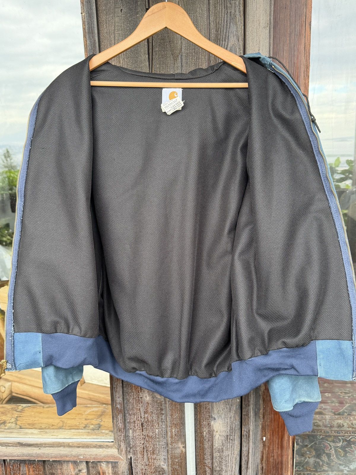 Carhartt Faded Distressed Blue Vintage Carhartt Jacket J03 NVY BLU Size US XL / EU 56 / 4 - 5 Thumbnail