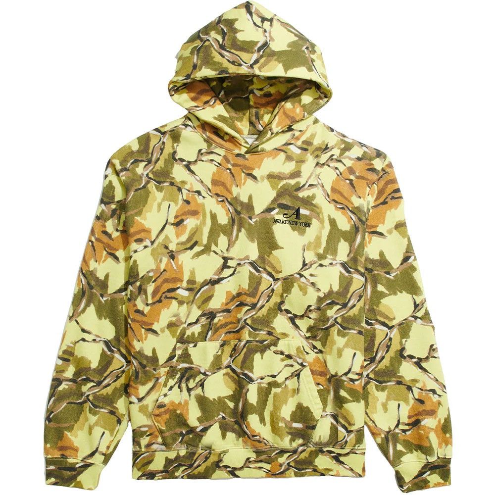 image of Awake Camo Hoodie Size Small in Green, Men's